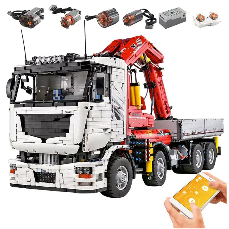 REMOTE CONTROLLED CRANE TRUCK | 8238PCS - BRICKS LAB