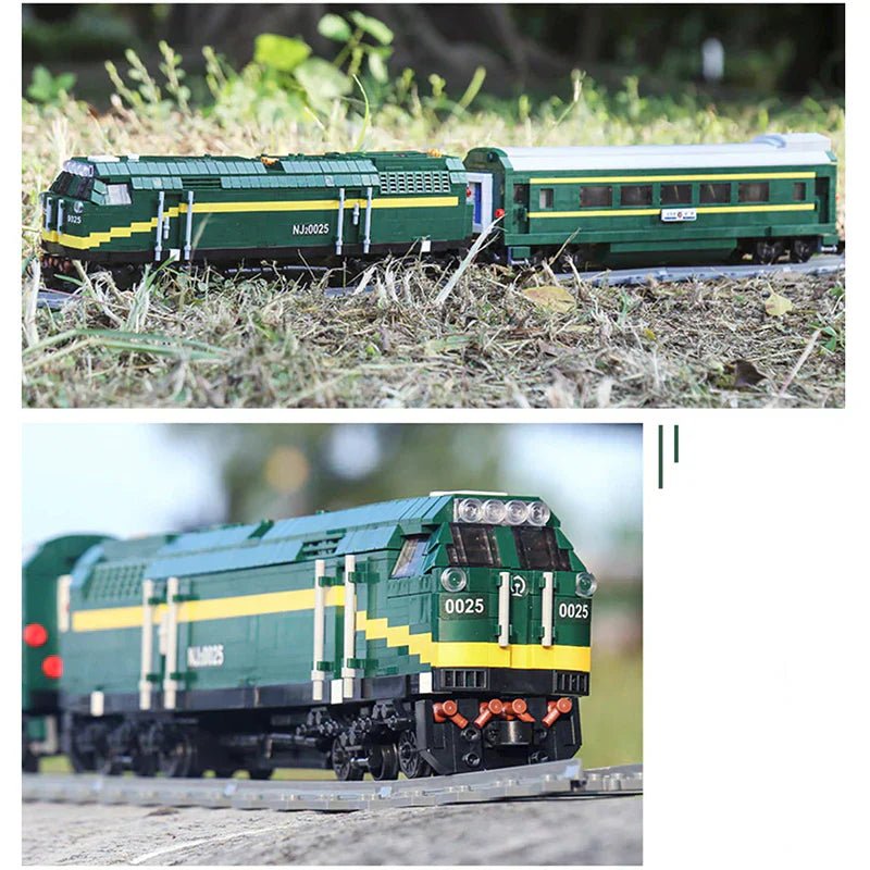REMOTE CONTROLLED DIESEL LOCOMOTIVE | 2086PCS - BRICKS LAB