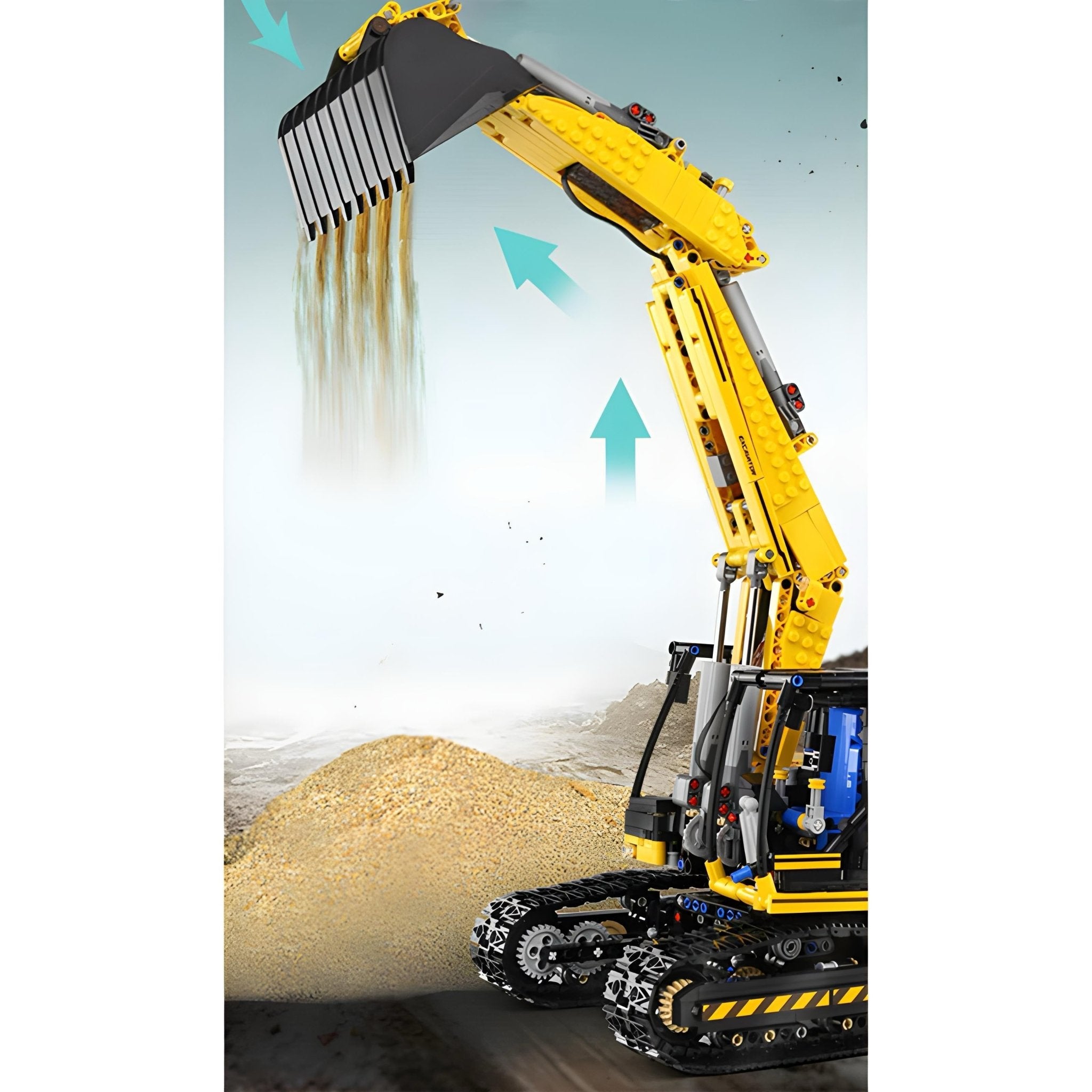 REMOTE CONTROLLED DIGGER | 1830PCS - BRICKS LAB