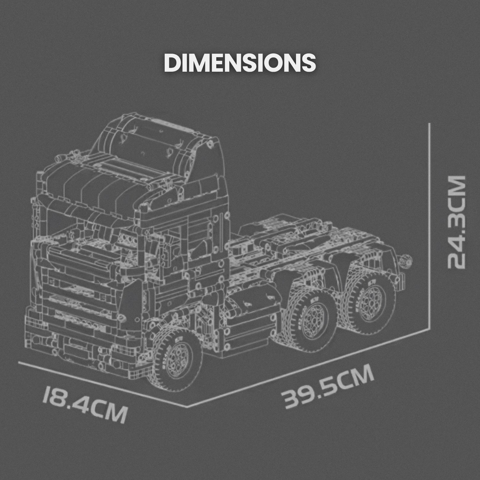 Remote Controlled European Truck | 2060pcs - BRICKS LAB