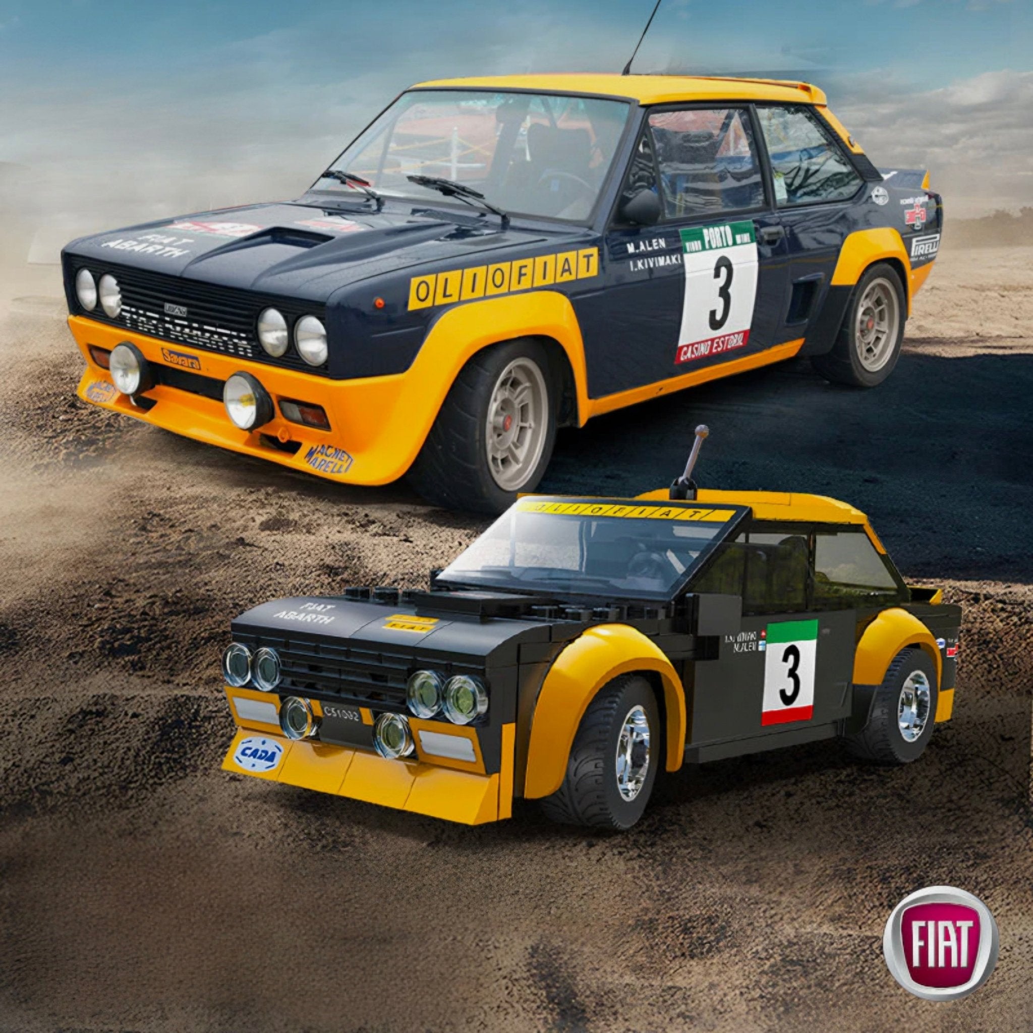 Remote Controlled Fiat Abarth 131 | 218pcs - BRICKS LAB