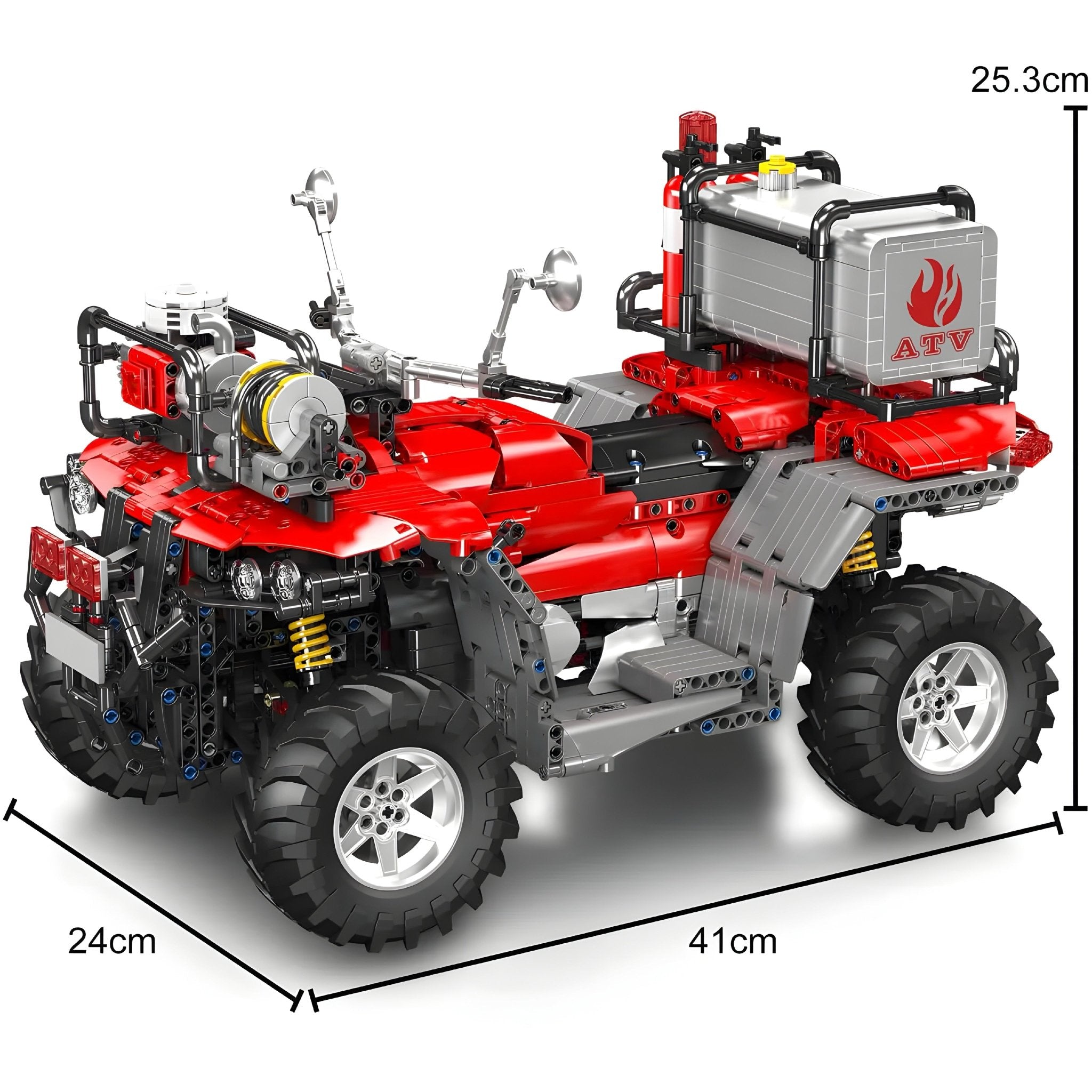 Remote Controlled Fire Rescue ATV | 2102pcs - BRICKS LAB
