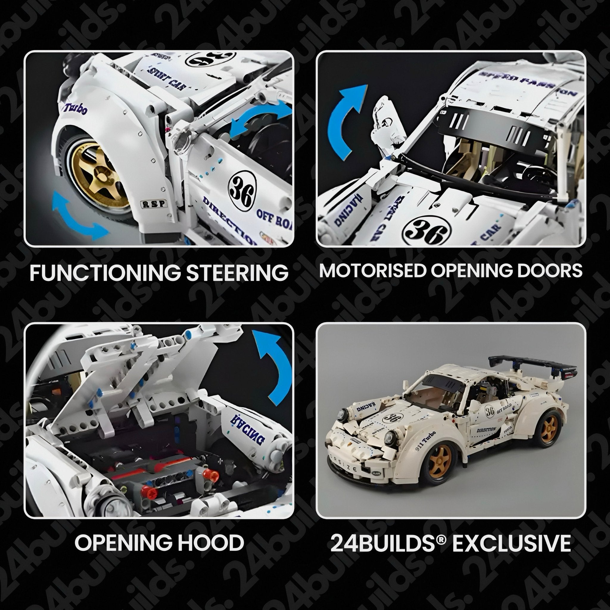 Remote Controlled GT2 RS Widebody | 2126pcs - BRICKS LAB