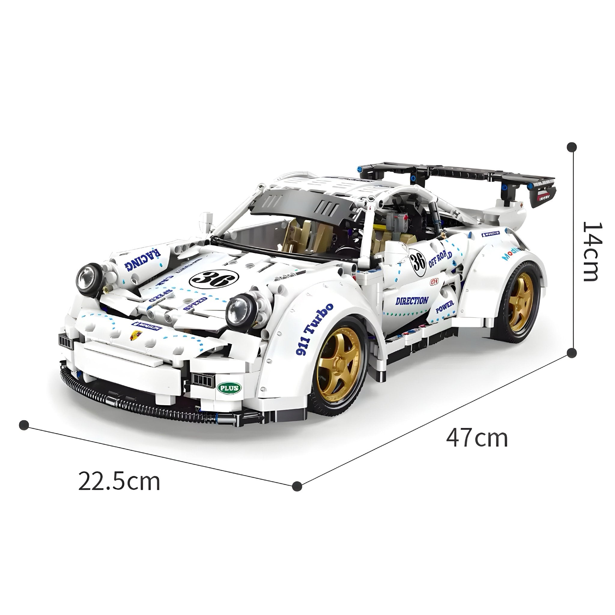 Remote Controlled GT2 RS Widebody | 2126pcs - BRICKS LAB
