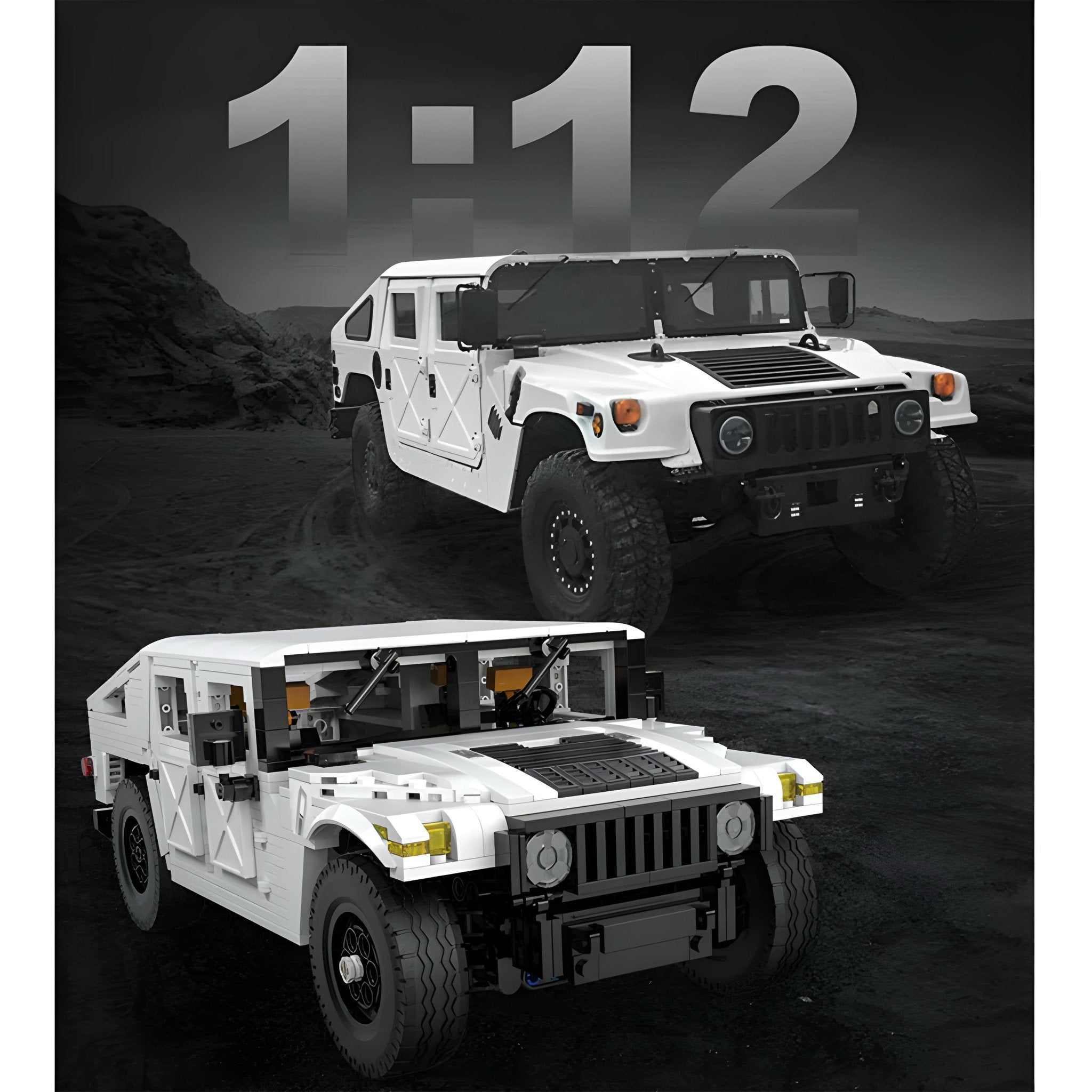 REMOTE CONTROLLED H1 HUMVEE | 1382PCS - BRICKS LAB