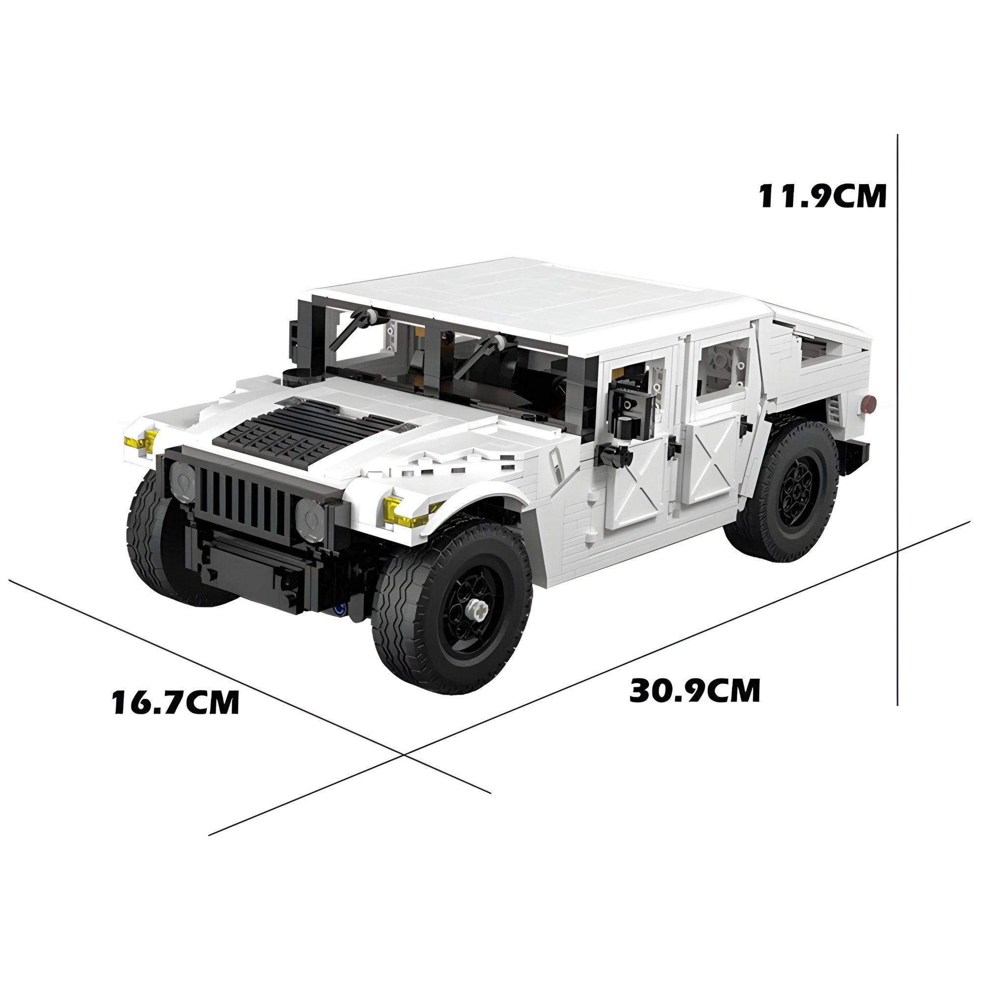 REMOTE CONTROLLED H1 HUMVEE | 1382PCS - BRICKS LAB