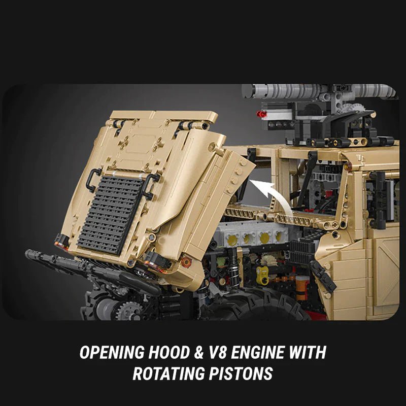 REMOTE CONTROLLED HUMVEE | 3934PCS - BRICKS LAB