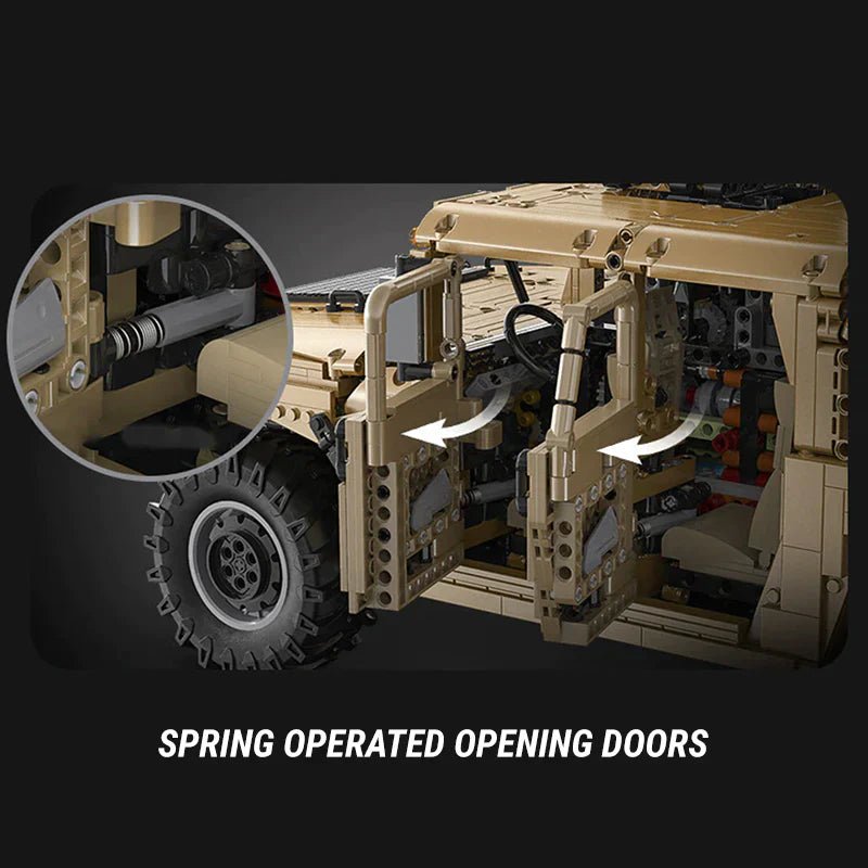 REMOTE CONTROLLED HUMVEE | 3934PCS - BRICKS LAB