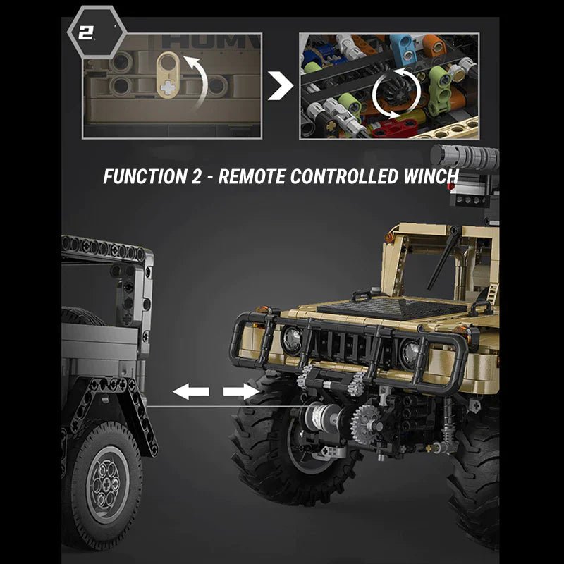 REMOTE CONTROLLED HUMVEE | 3934PCS - BRICKS LAB