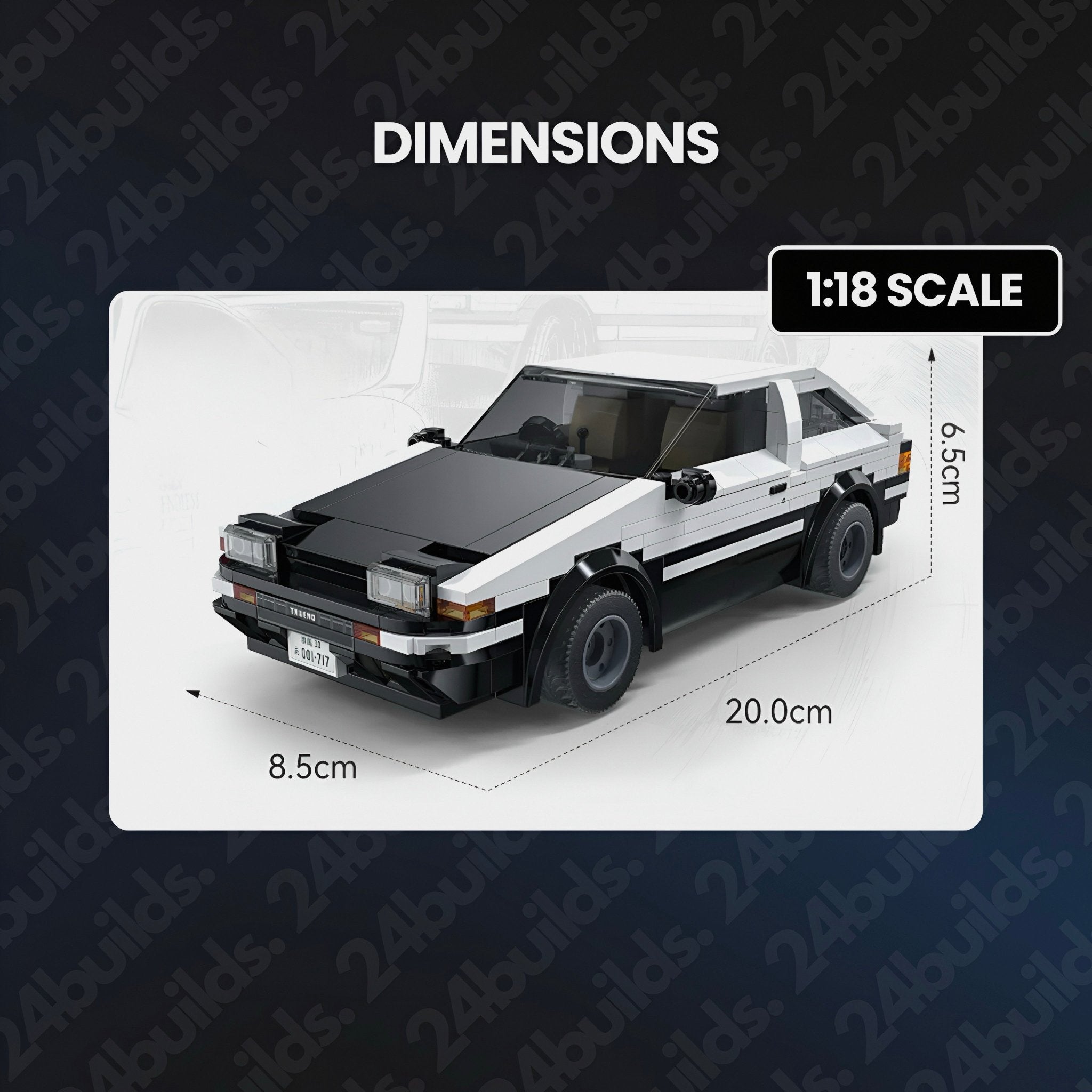 Remote Controlled Initial D AE86 | 326pcs - BRICKS LAB