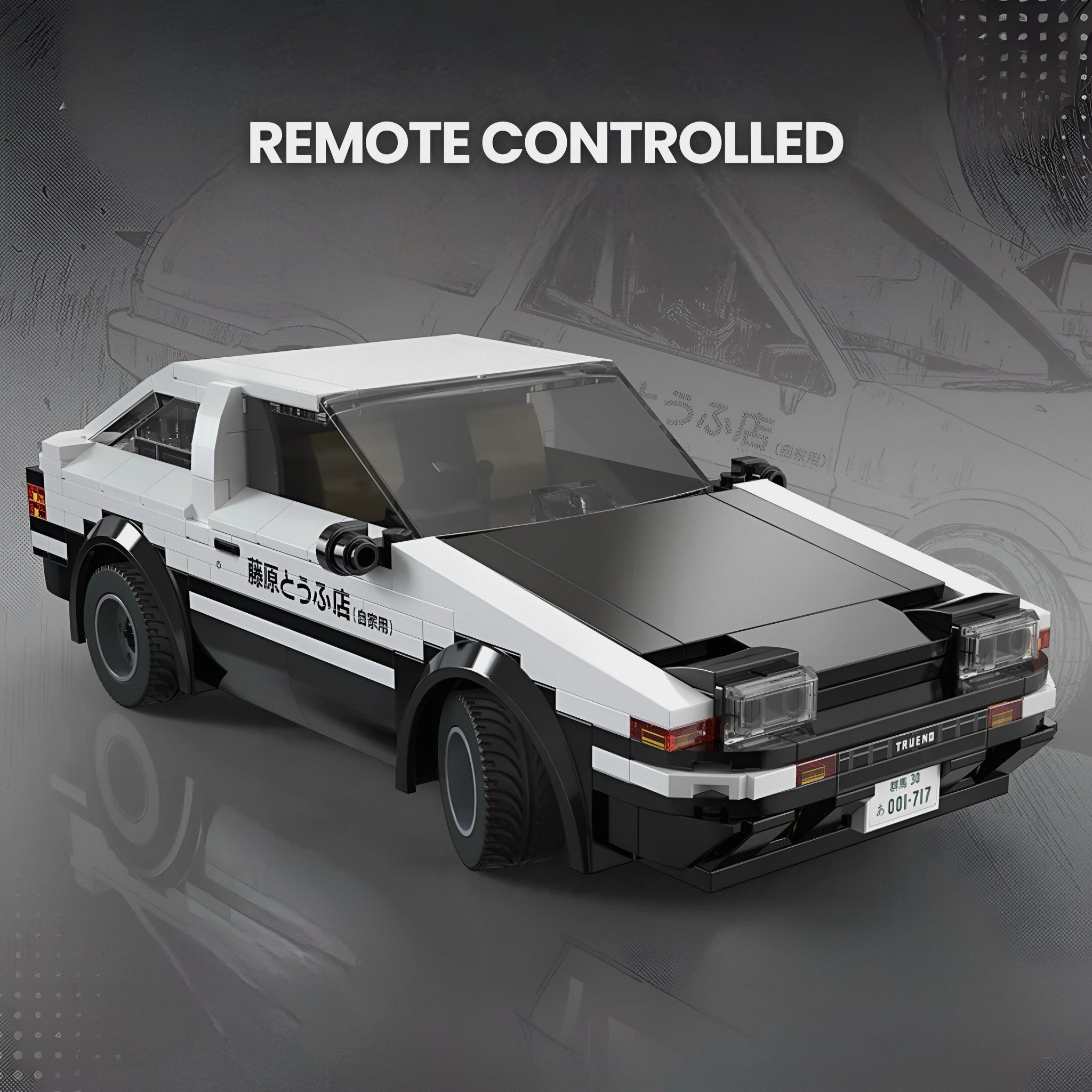 Remote Controlled Initial D AE86 | 326pcs - BRICKS LAB