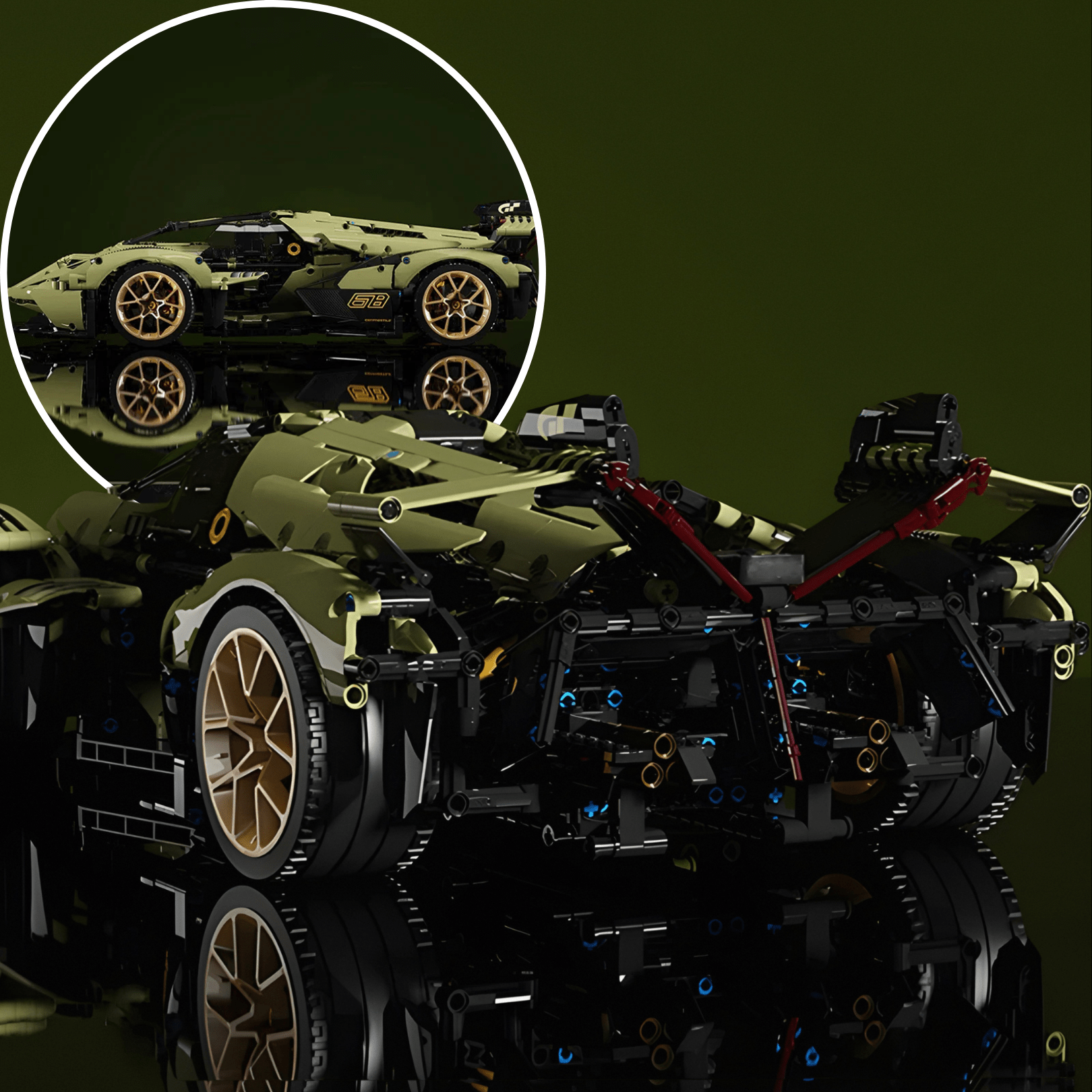 REMOTE CONTROLLED ITALIAN V12 CONCEPT | 2574PCS - BRICKS LAB