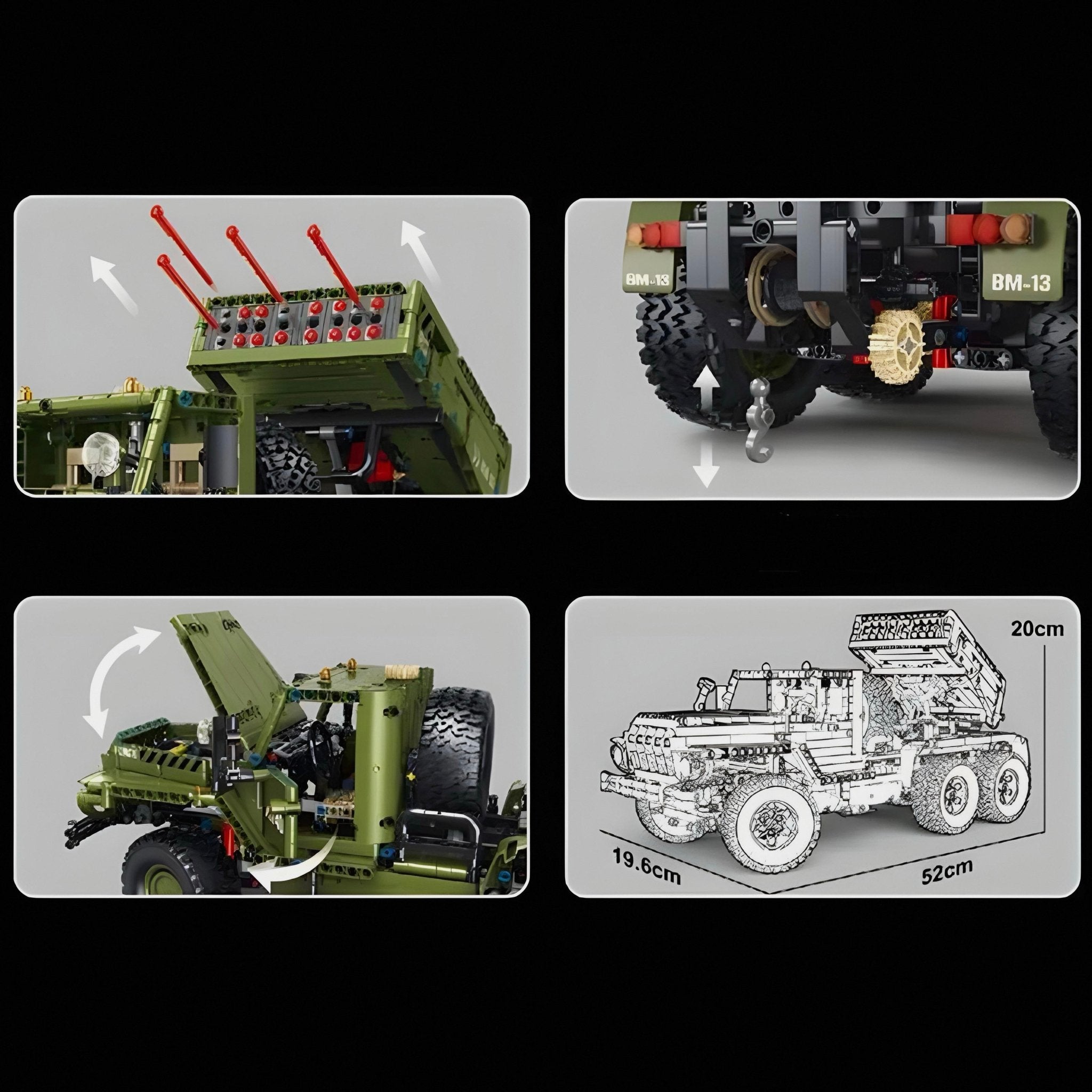 REMOTE CONTROLLED KATYUSHA ROCKET LAUNCHER | 2269PCS - BRICKS LAB