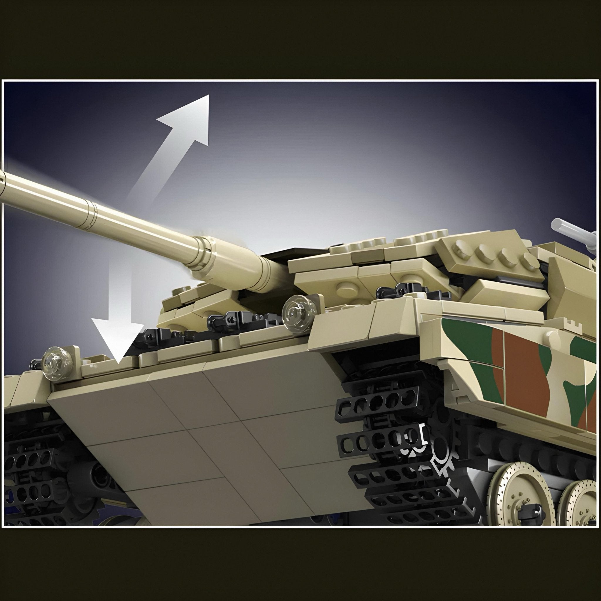 REMOTE CONTROLLED LEOPARD TANK | 1092PCS - BRICKS LAB