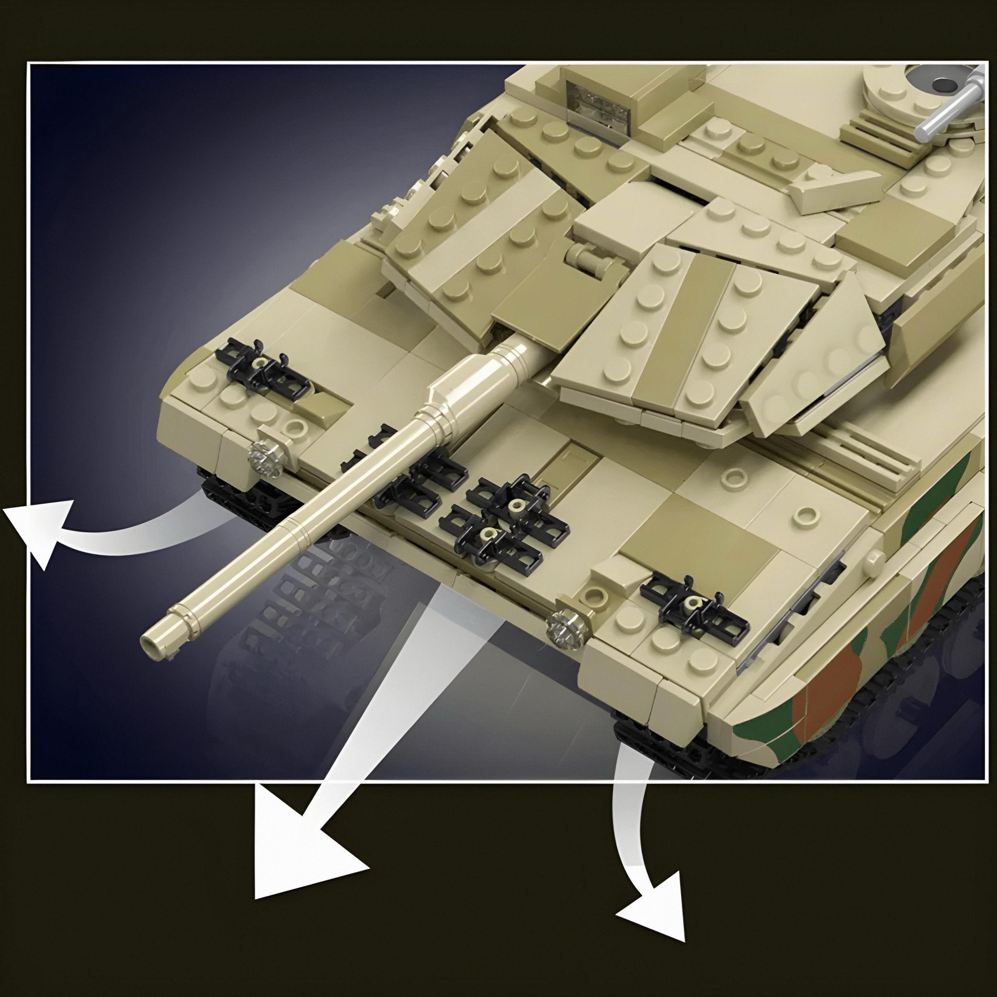 REMOTE CONTROLLED LEOPARD TANK | 1092PCS - BRICKS LAB