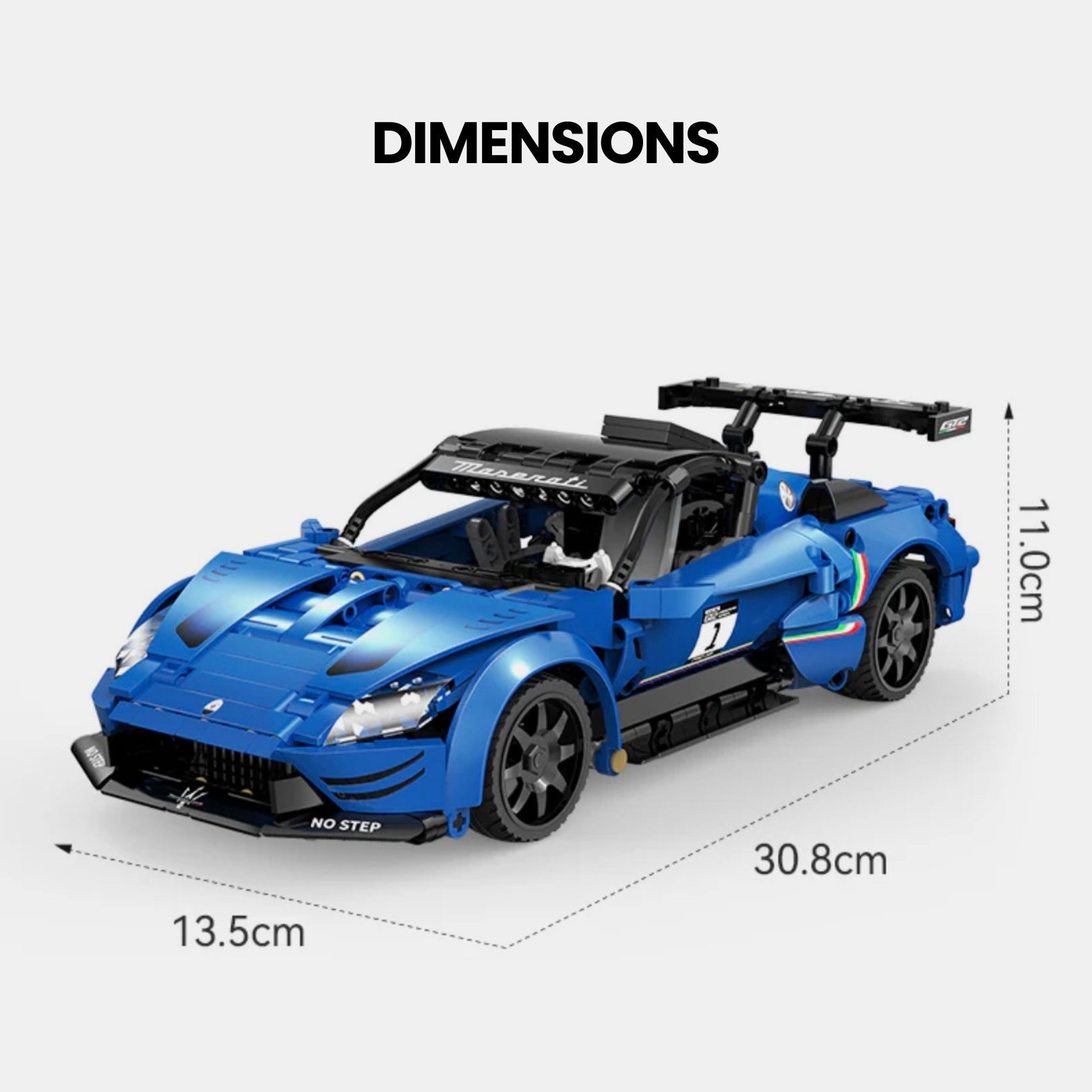 Remote Controlled Maserati GT2 | 548pcs - BRICKS LAB