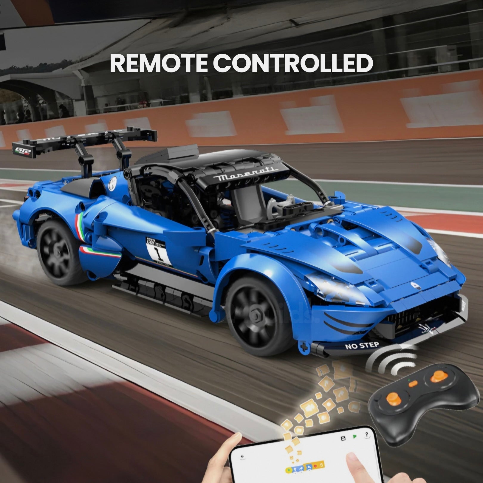 Remote Controlled Maserati GT2 | 548pcs - BRICKS LAB