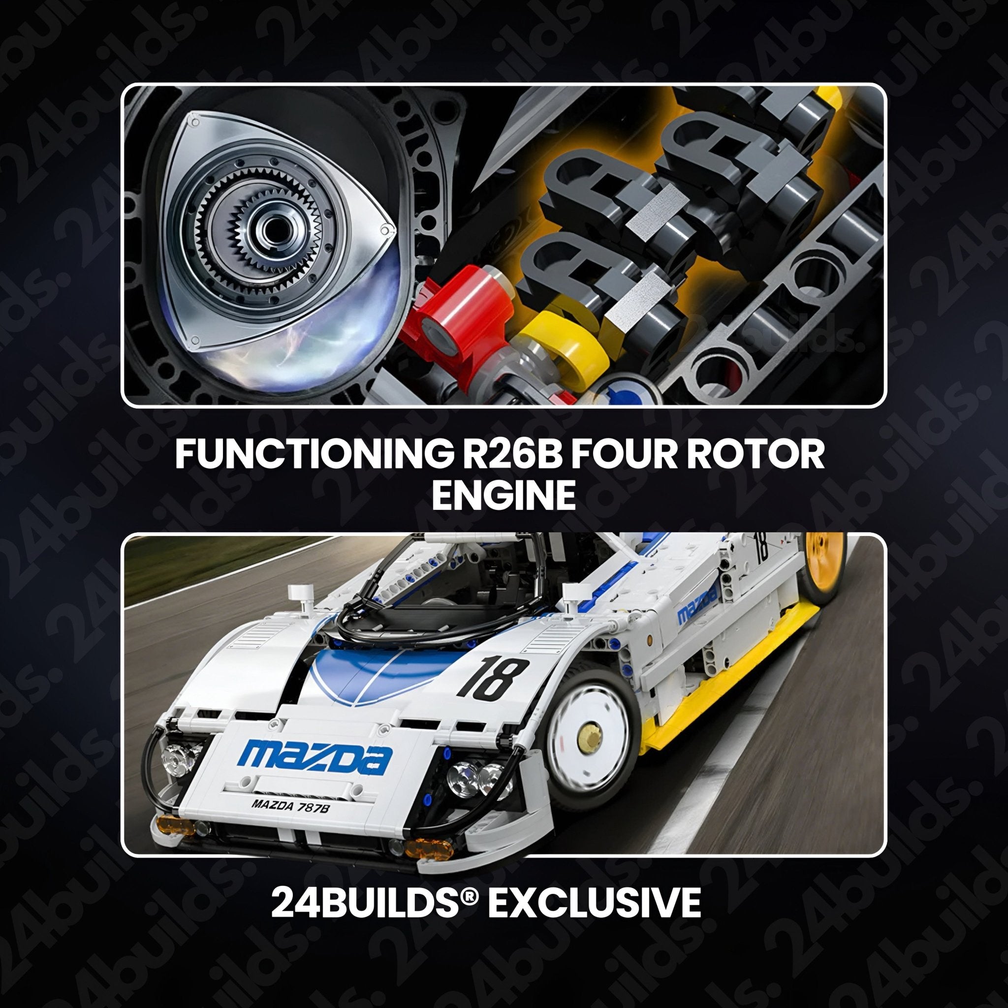 Remote Controlled Mazda 787B | 1796pcs - BRICKS LAB