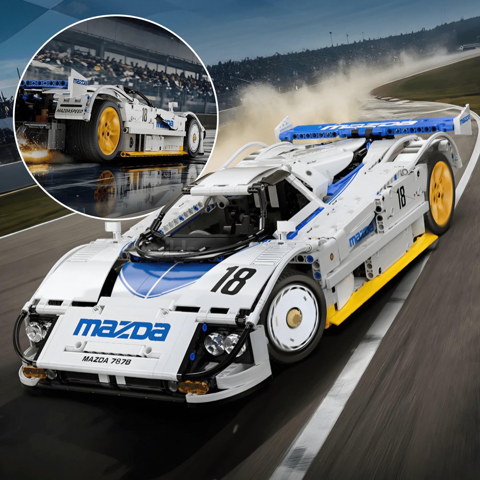 Remote Controlled Mazda 787B | 1796pcs - BRICKS LAB