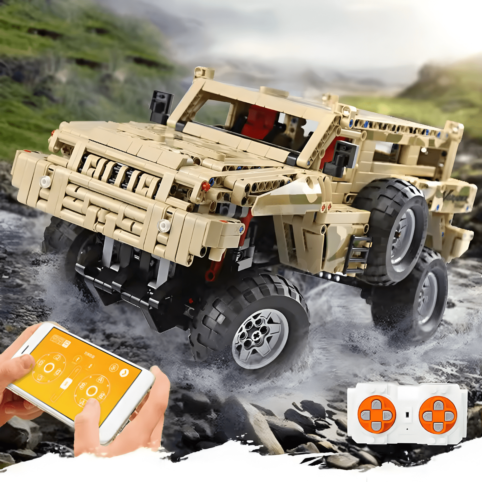 Remote Controlled Military 4x4 | 2032pcs - BRICKS LAB