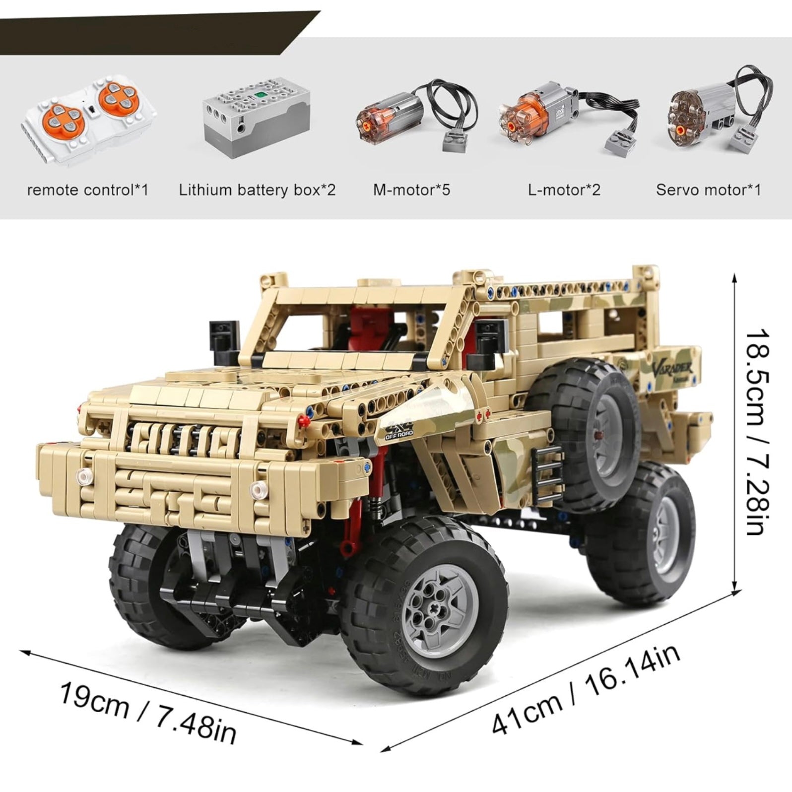 Remote Controlled Military 4x4 | 2032pcs - BRICKS LAB