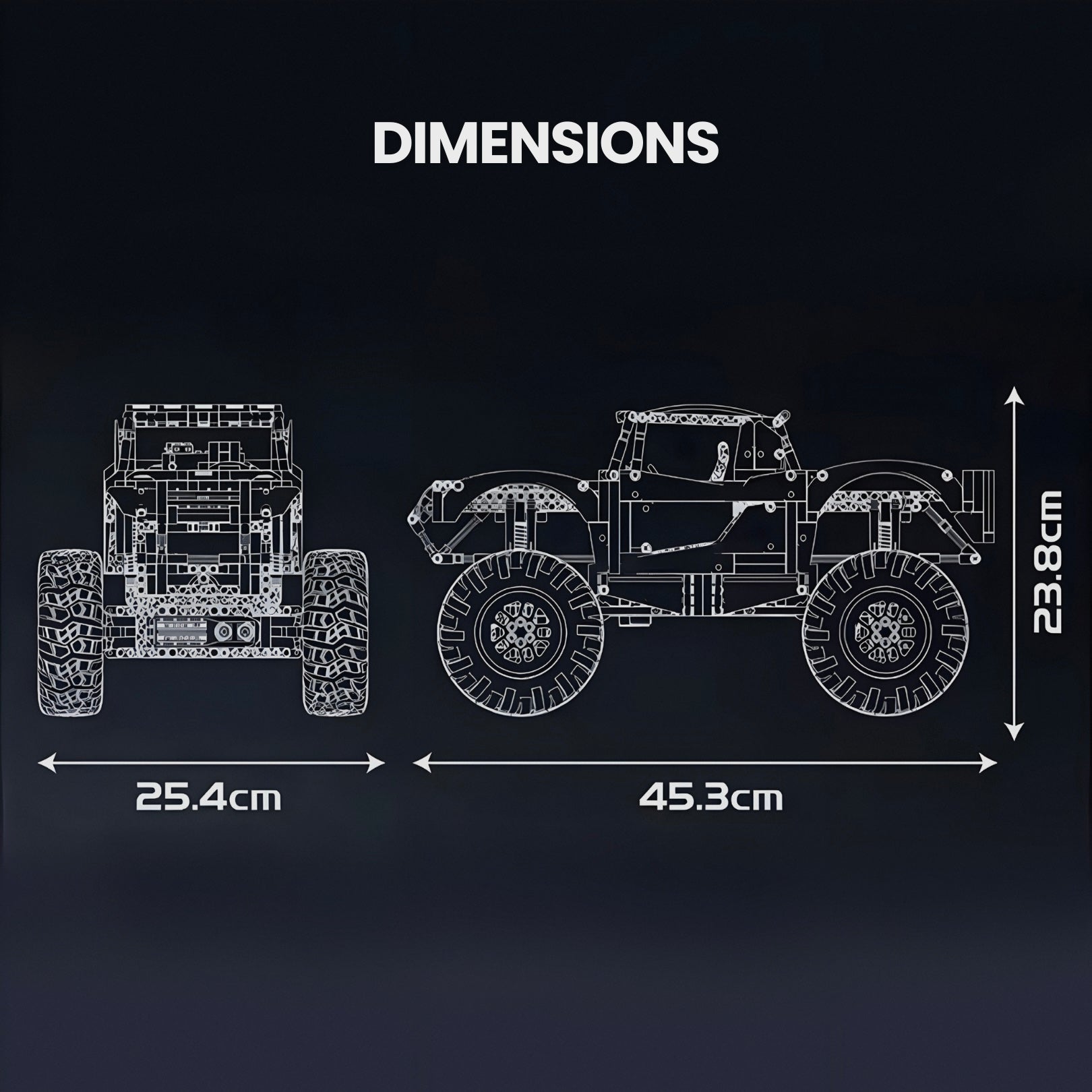 Remote Controlled Monster Truck | 1452pcs - BRICKS LAB