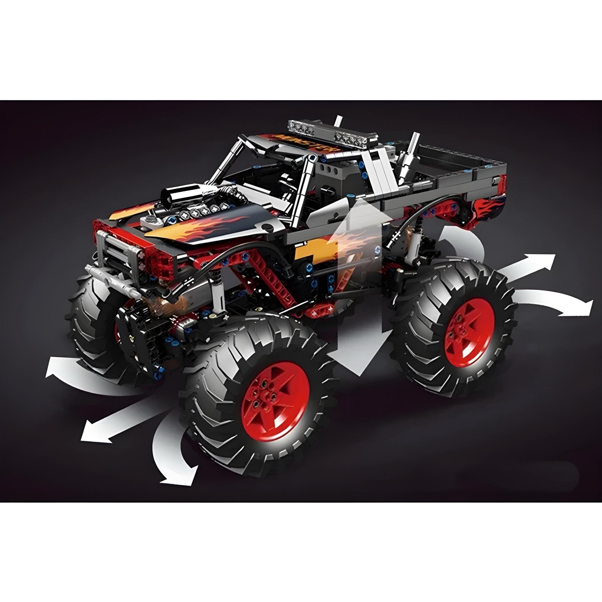 Remote Controlled Monster Truck | 889pcs - BRICKS LAB