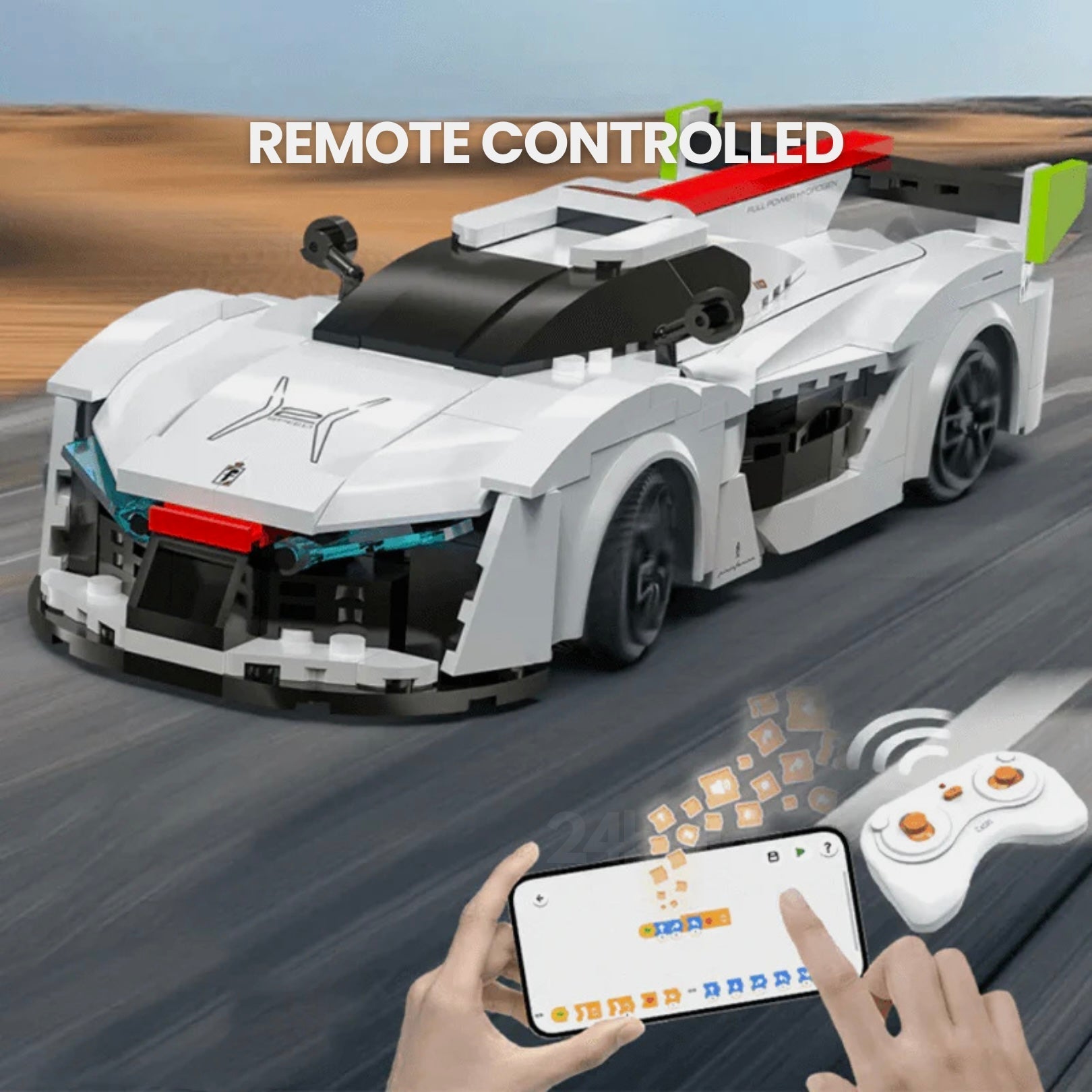 Remote Controlled Pininfarina H2 Speed | 296pcs - BRICKS LAB