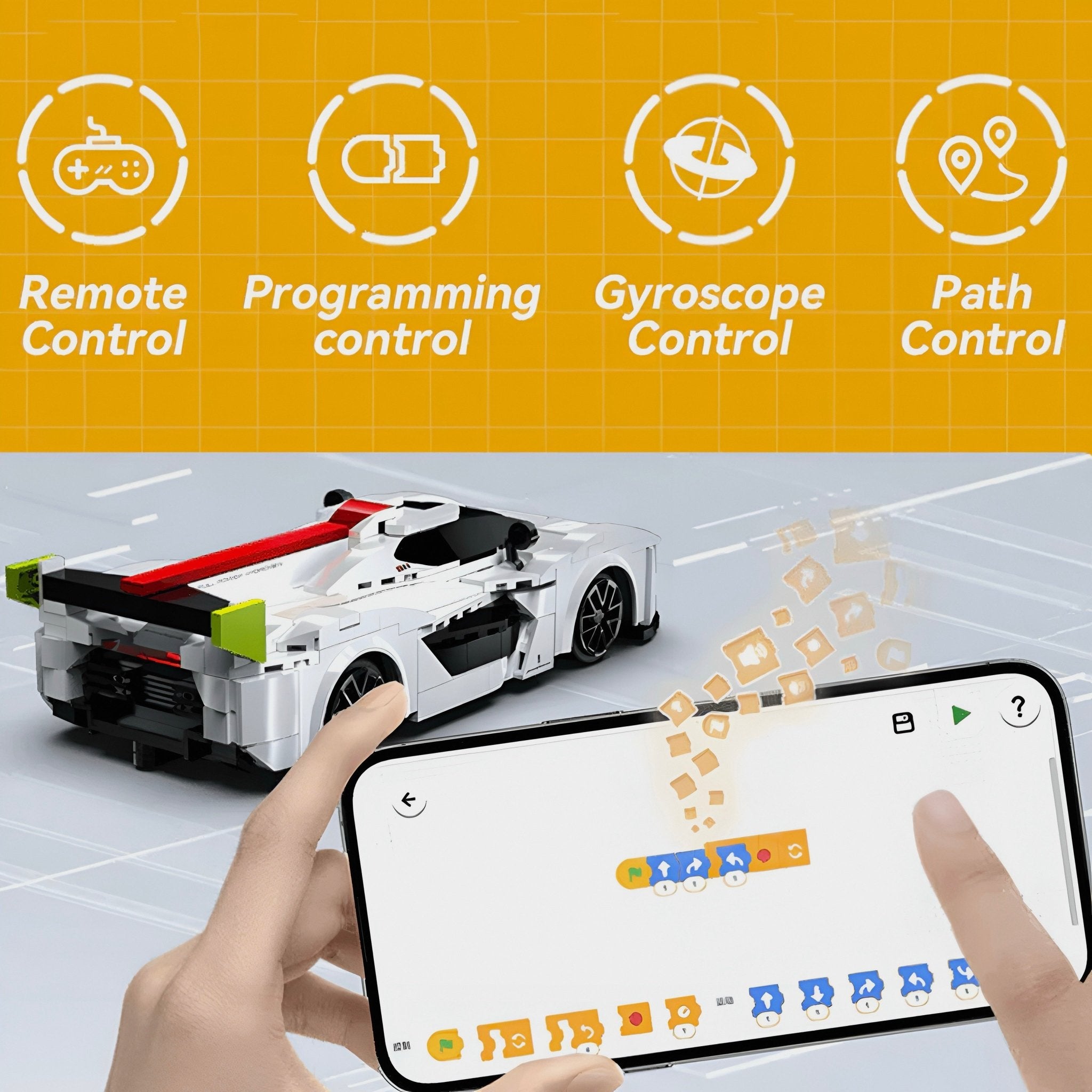 Remote Controlled Pininfarina H2 Speed | 296pcs - BRICKS LAB