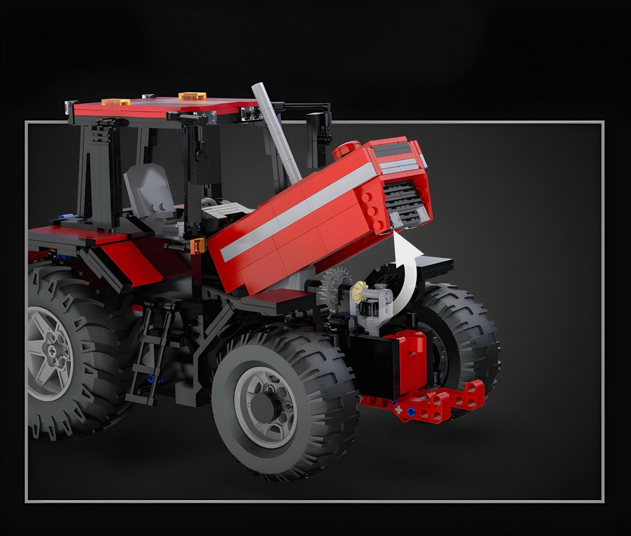 REMOTE CONTROLLED PLOWING TRACTOR | 1676PCS - BRICKS LAB