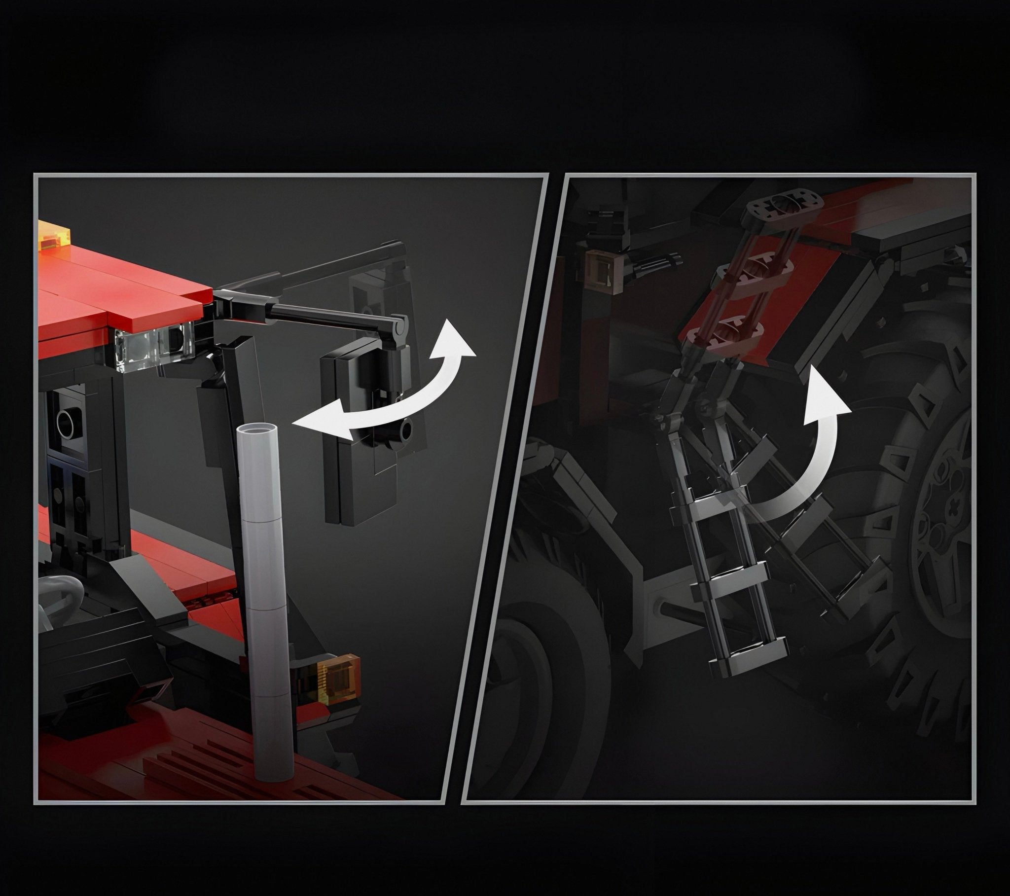 REMOTE CONTROLLED PLOWING TRACTOR | 1676PCS - BRICKS LAB
