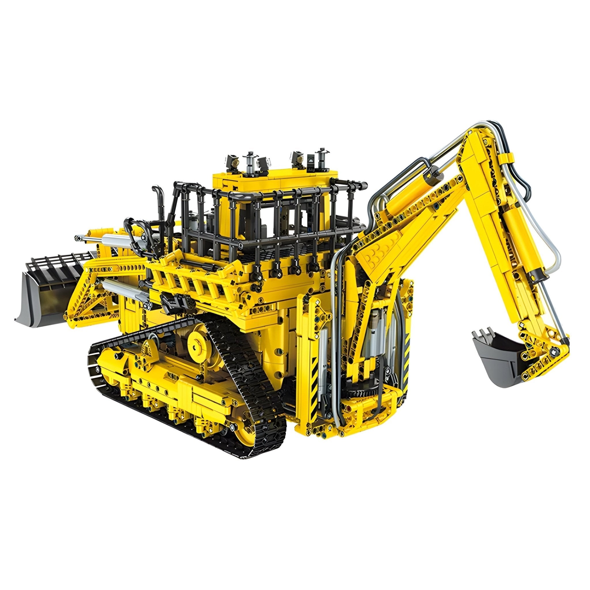 REMOTE CONTROLLED PNEUMATIC BACKHOE LOADER | 3960PCS - BRICKS LAB