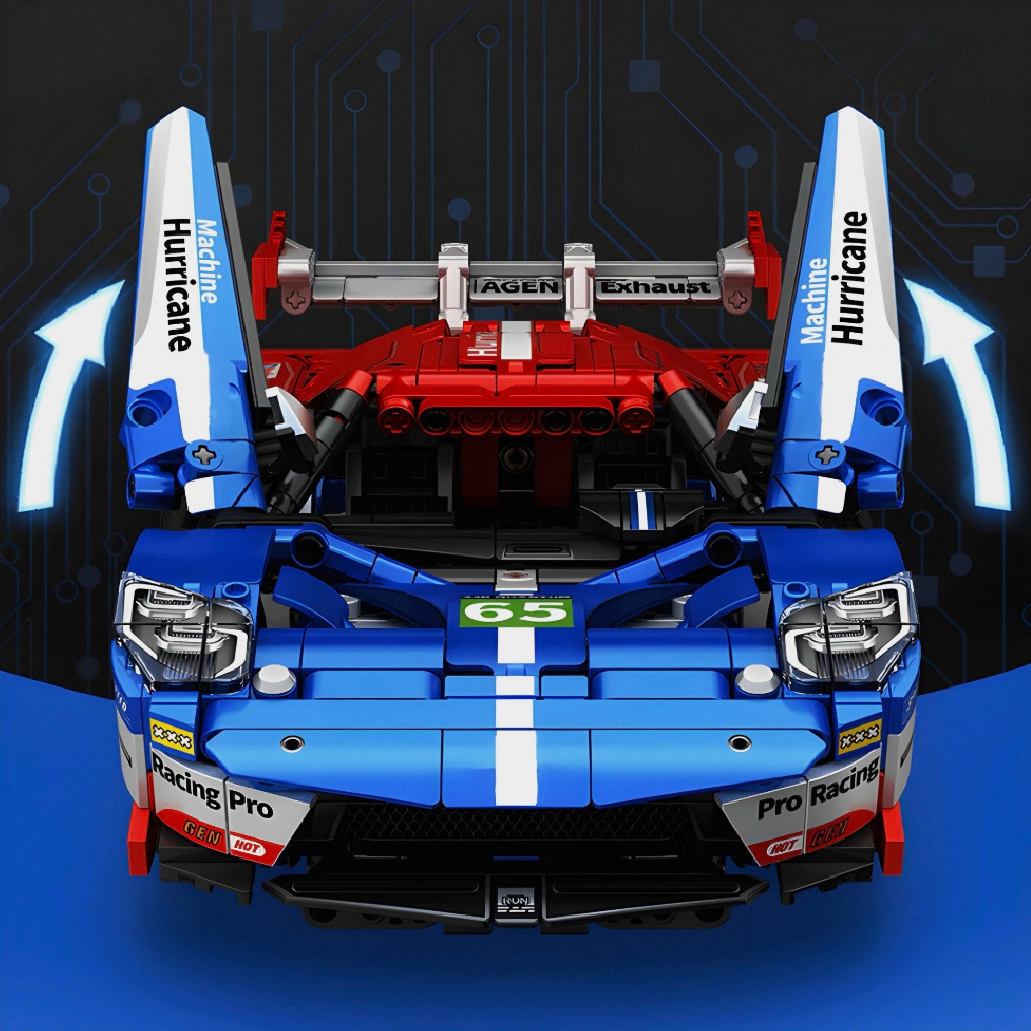 Remote Controlled Race Spec GT Hypercar | 1258pcs - BRICKS LAB
