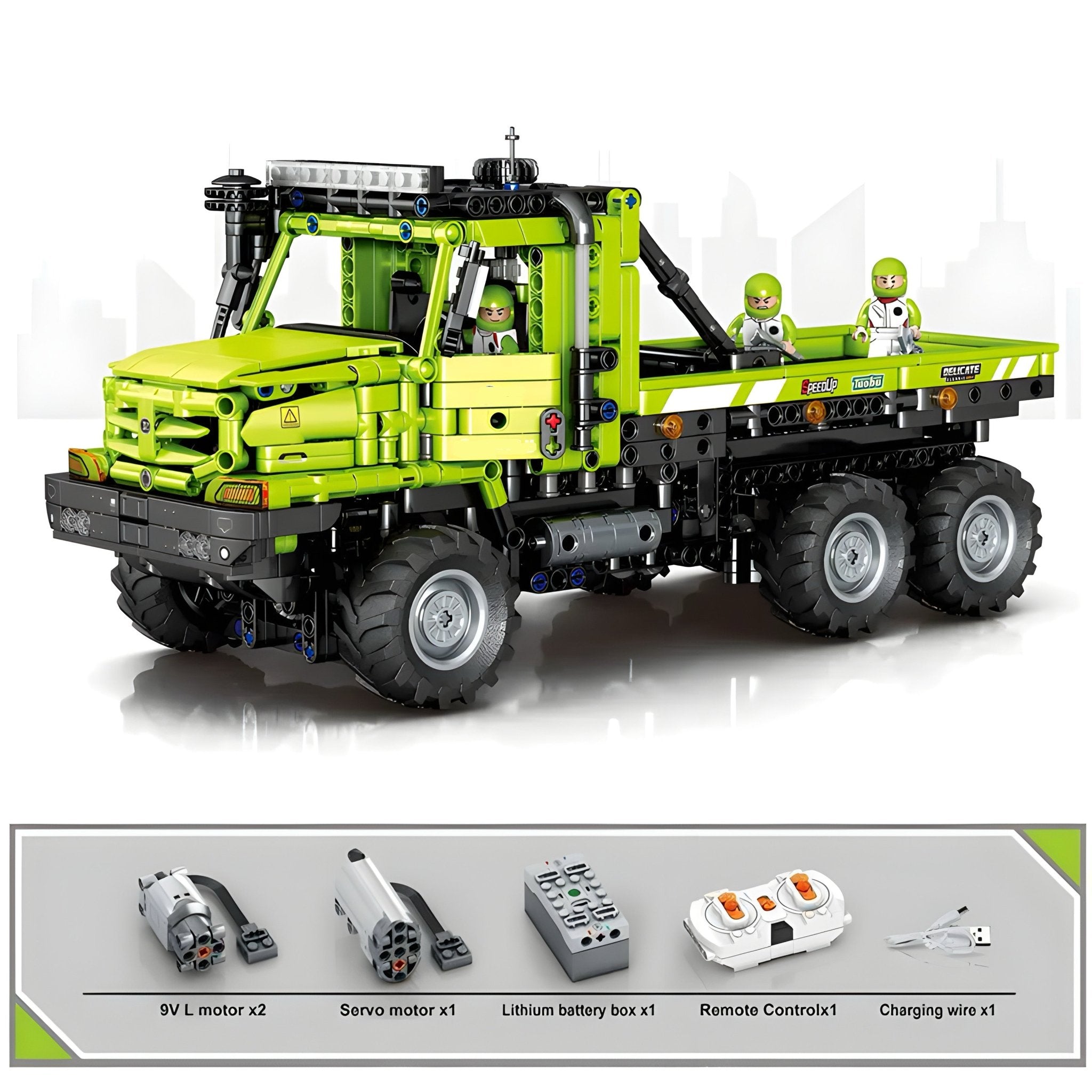 REMOTE CONTROLLED RECOVERY TRUCK | 1336PCS - BRICKS LAB