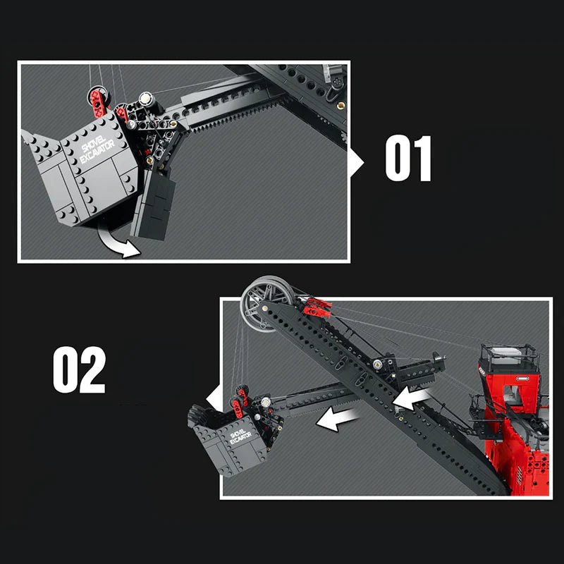 REMOTE CONTROLLED ROPE SHOVEL | 2968PCS - BRICKS LAB