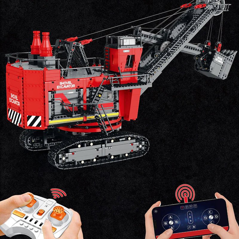 REMOTE CONTROLLED ROPE SHOVEL | 2968PCS - BRICKS LAB