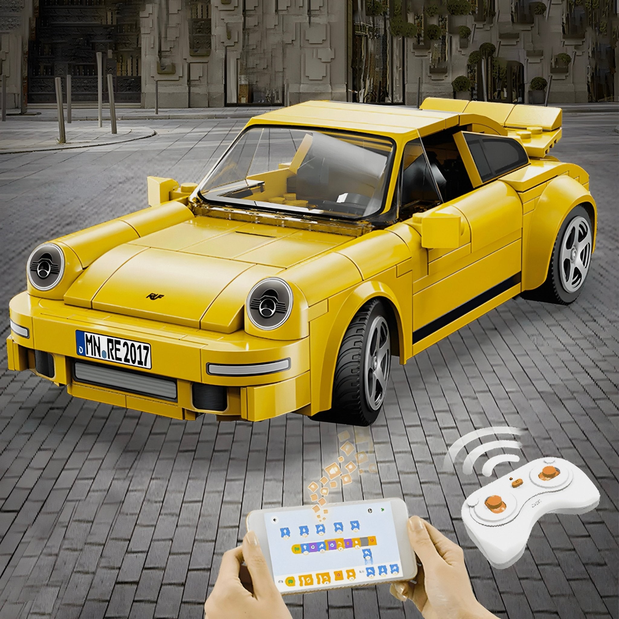 Remote Controlled RUF CTR 2017 Yellowbird | 224pcs - BRICKS LAB