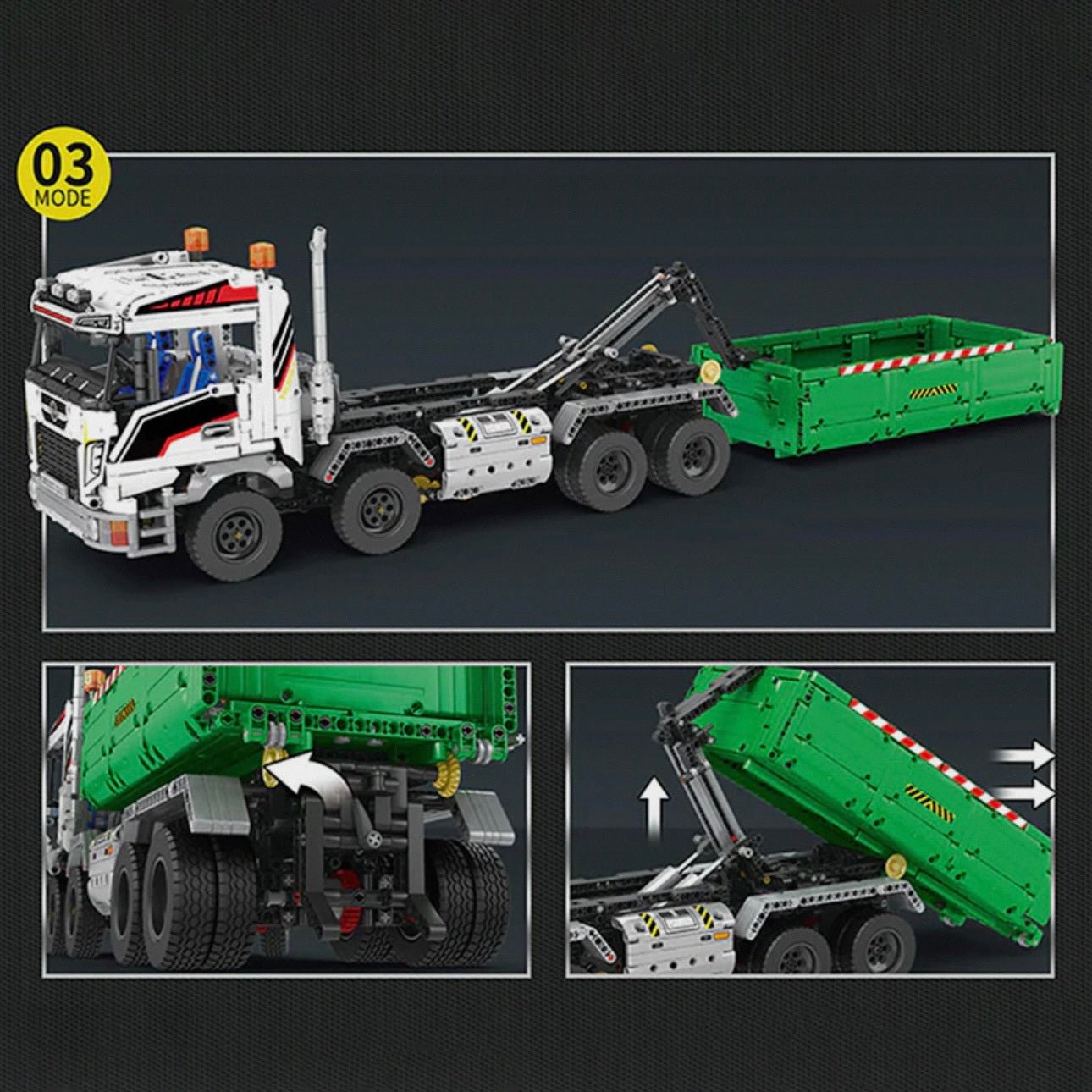 REMOTE CONTROLLED SKIP & TOW TRUCK | 2950PCS - BRICKS LAB