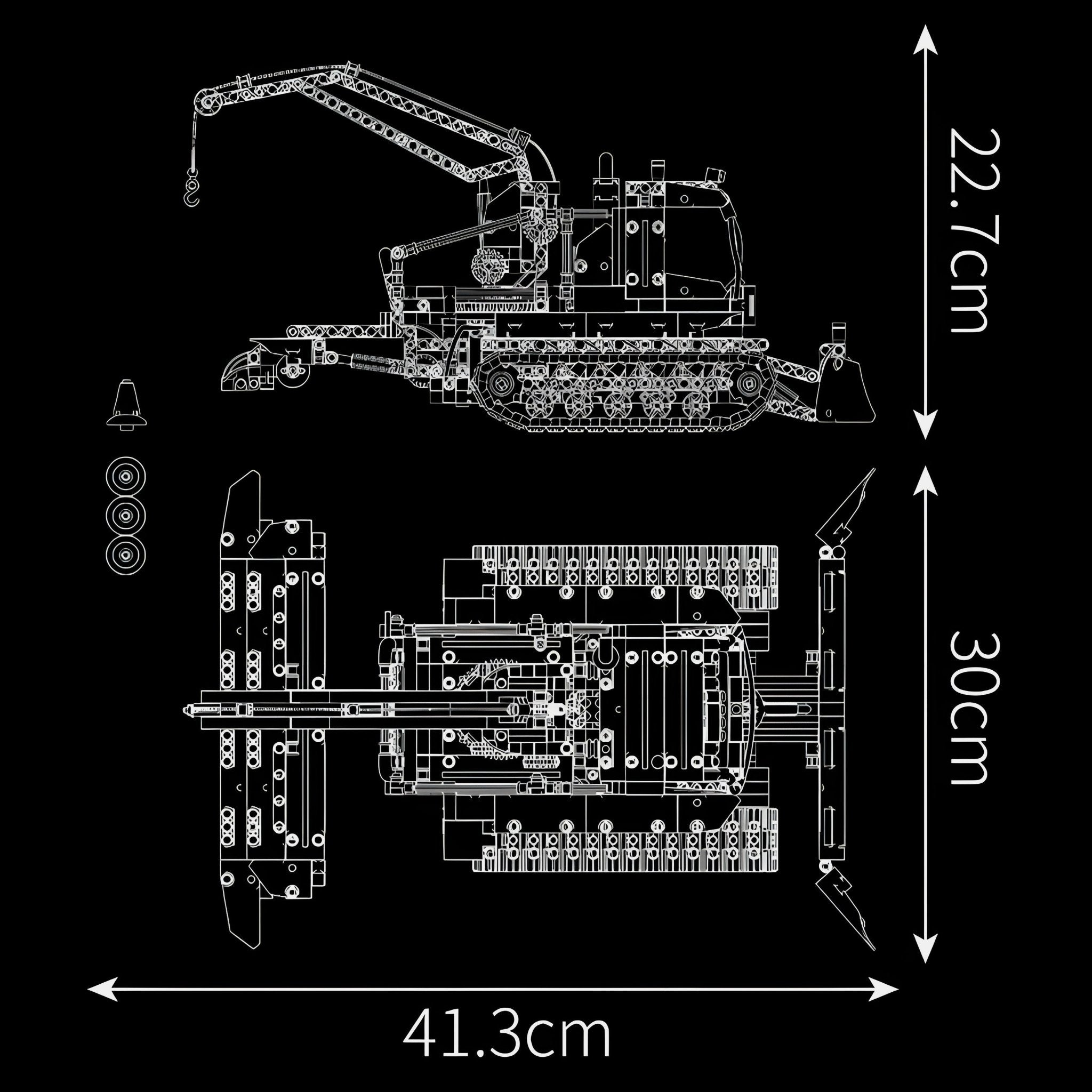 REMOTE CONTROLLED SNOW PLOW | 1240PCS - BRICKS LAB