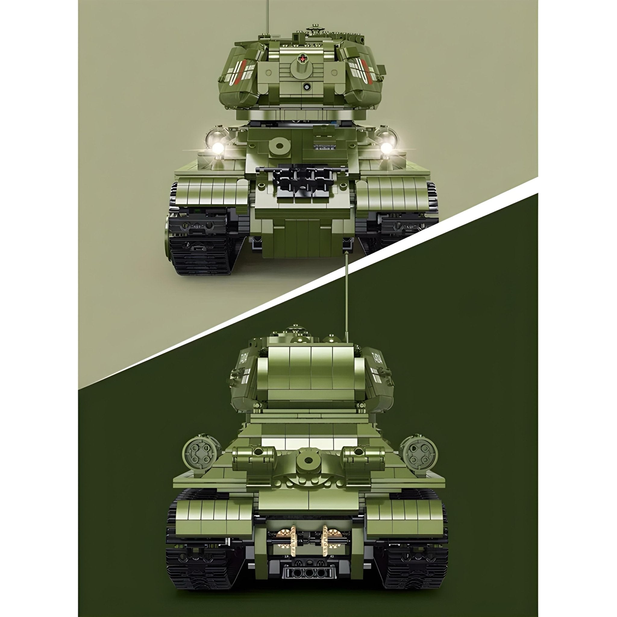 REMOTE CONTROLLED T34 TANK | 2052PCS - BRICKS LAB