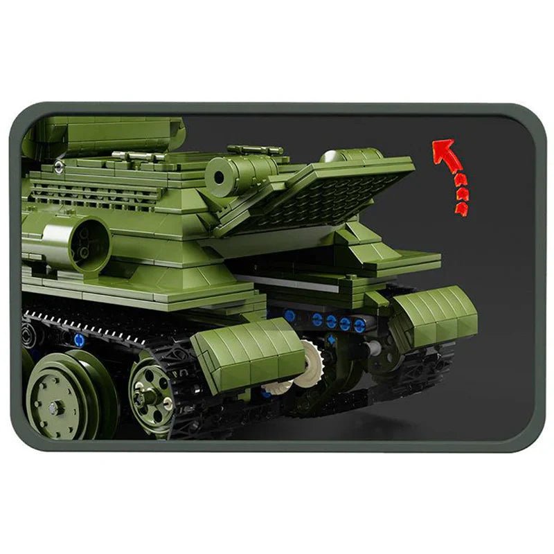 REMOTE CONTROLLED T34 TANK | 2052PCS - BRICKS LAB