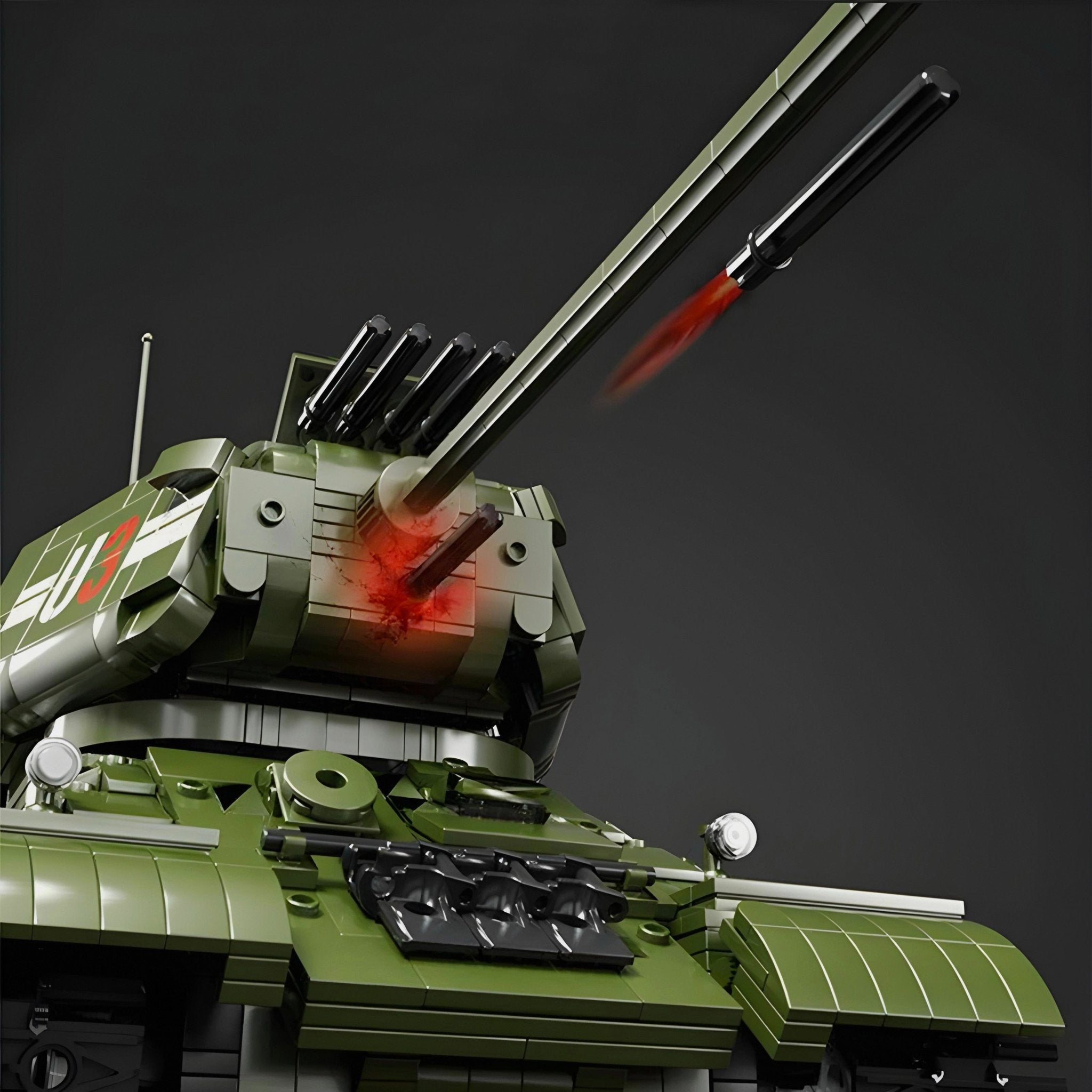 REMOTE CONTROLLED T34 TANK | 2052PCS - BRICKS LAB
