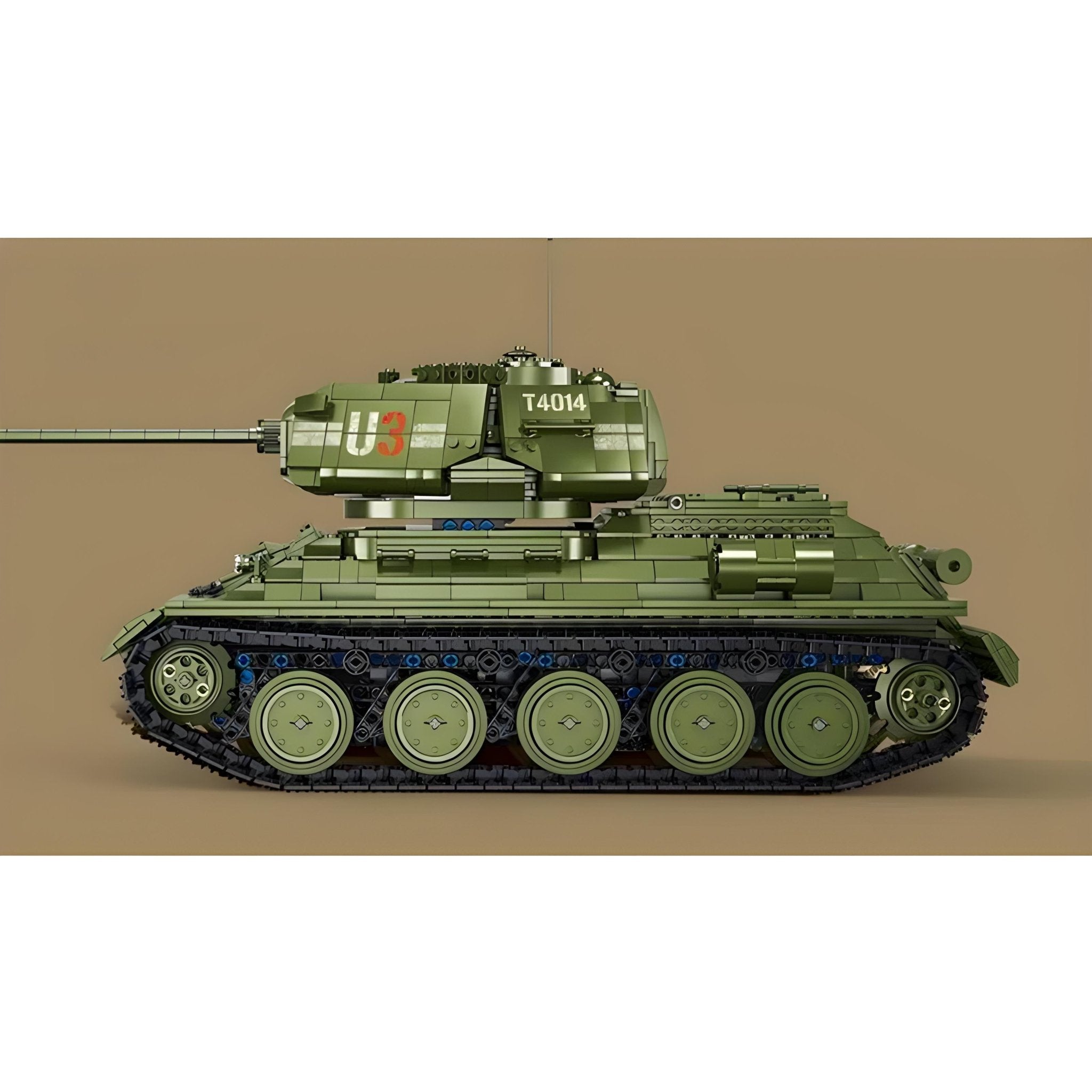 REMOTE CONTROLLED T34 TANK | 2052PCS - BRICKS LAB