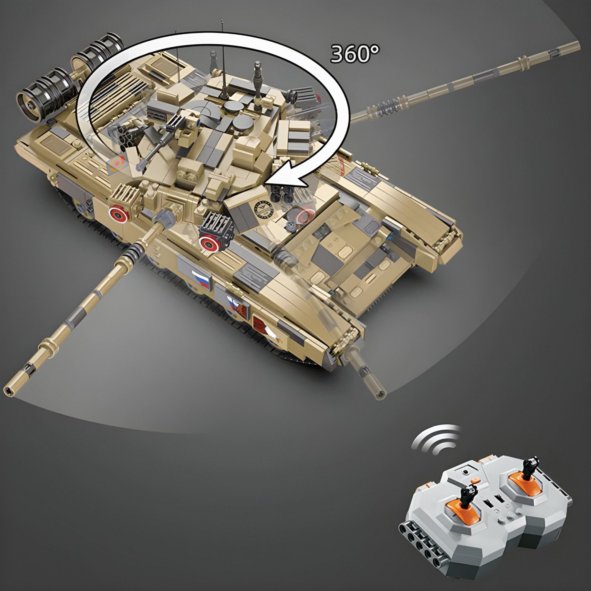 REMOTE CONTROLLED TANK | 1724PCS - BRICKS LAB