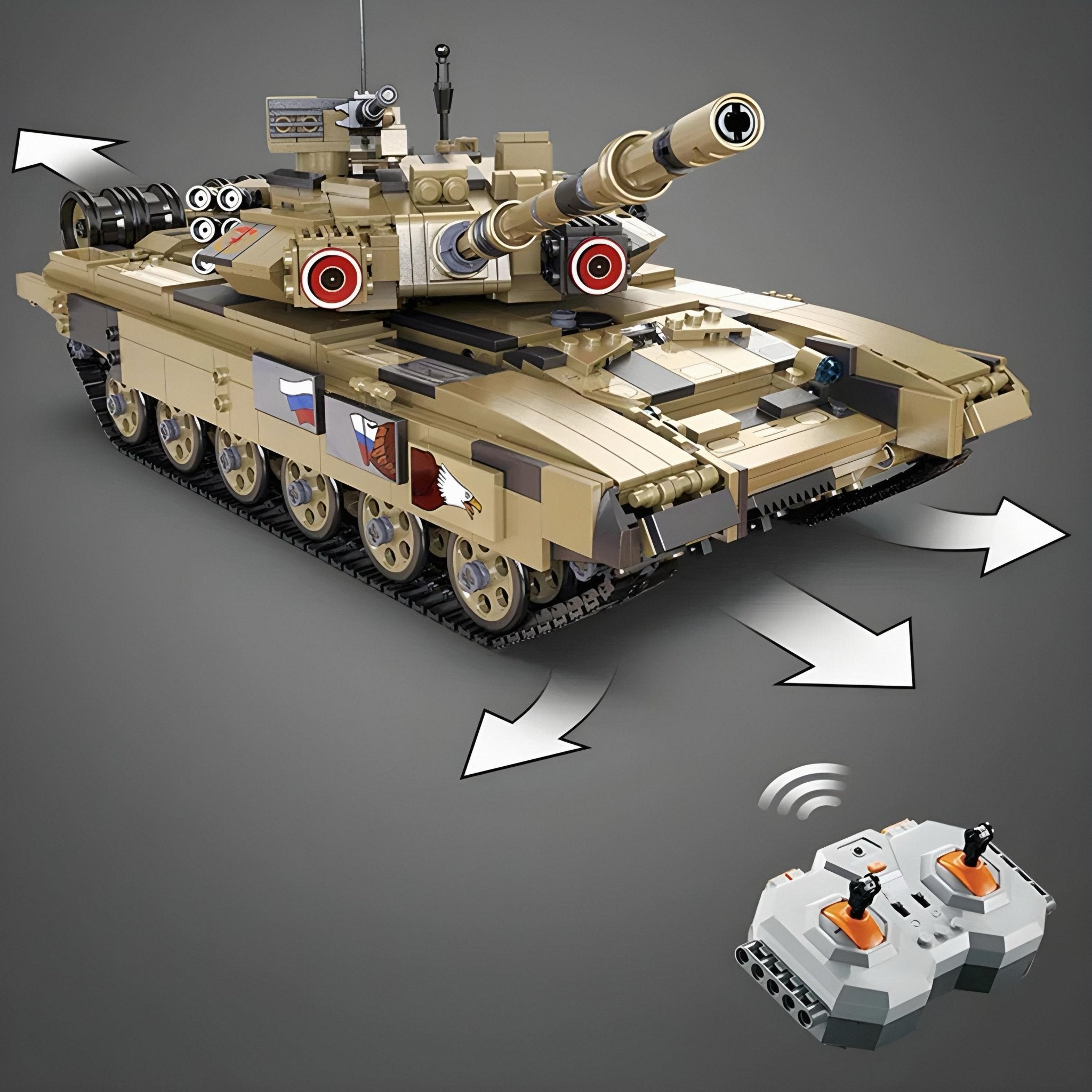 REMOTE CONTROLLED TANK | 1724PCS - BRICKS LAB
