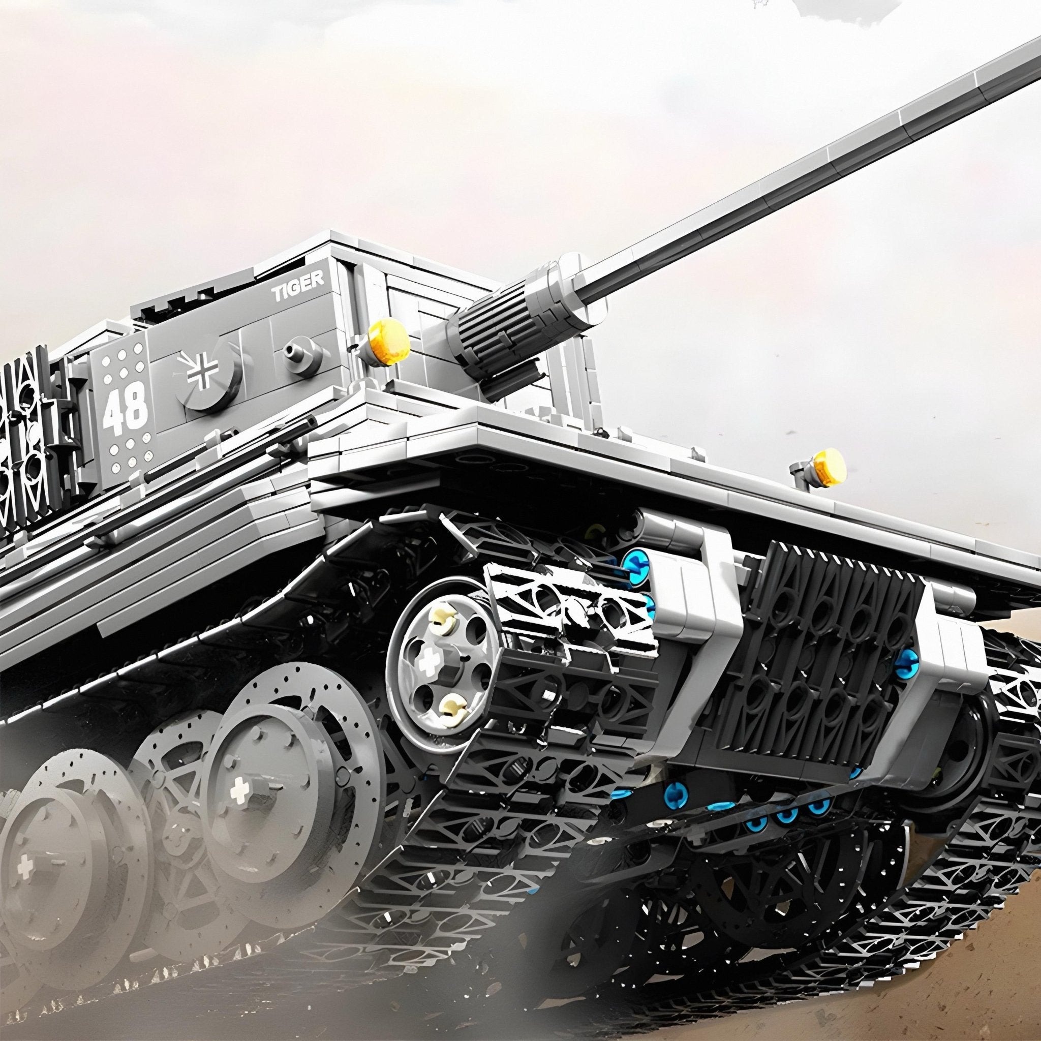 REMOTE CONTROLLED TIGER TANK | 2236PCS - BRICKS LAB