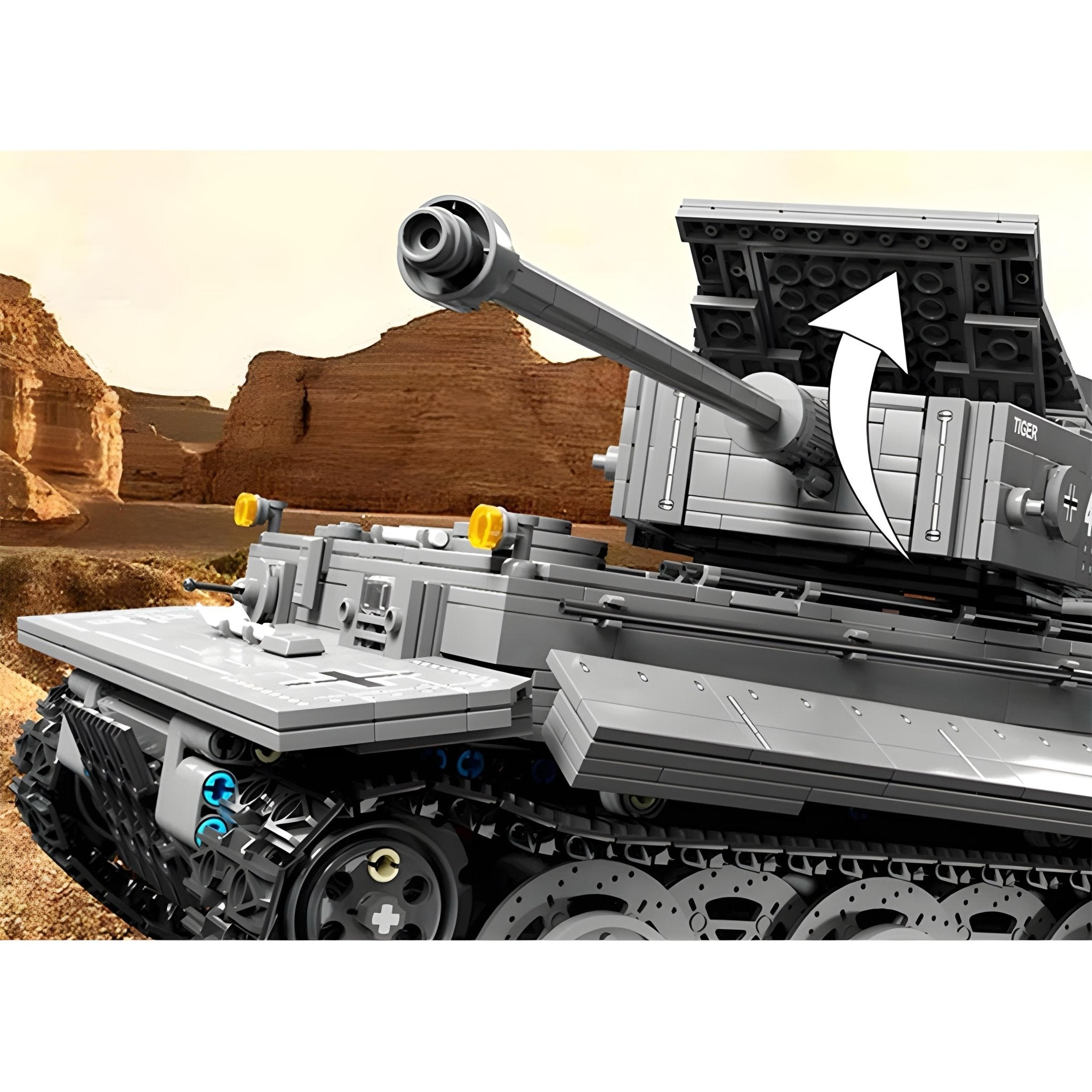 REMOTE CONTROLLED TIGER TANK | 2236PCS - BRICKS LAB