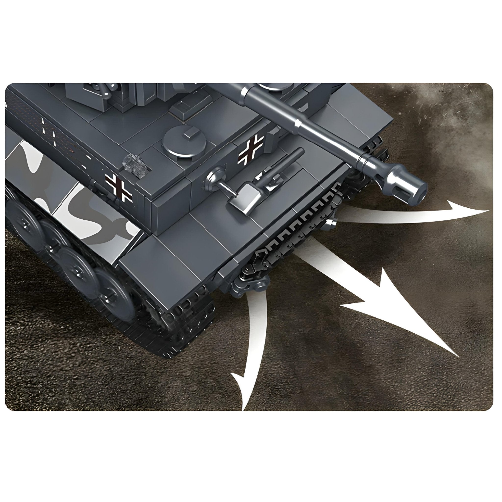 REMOTE CONTROLLED TIGER TANK | 802PCS - BRICKS LAB