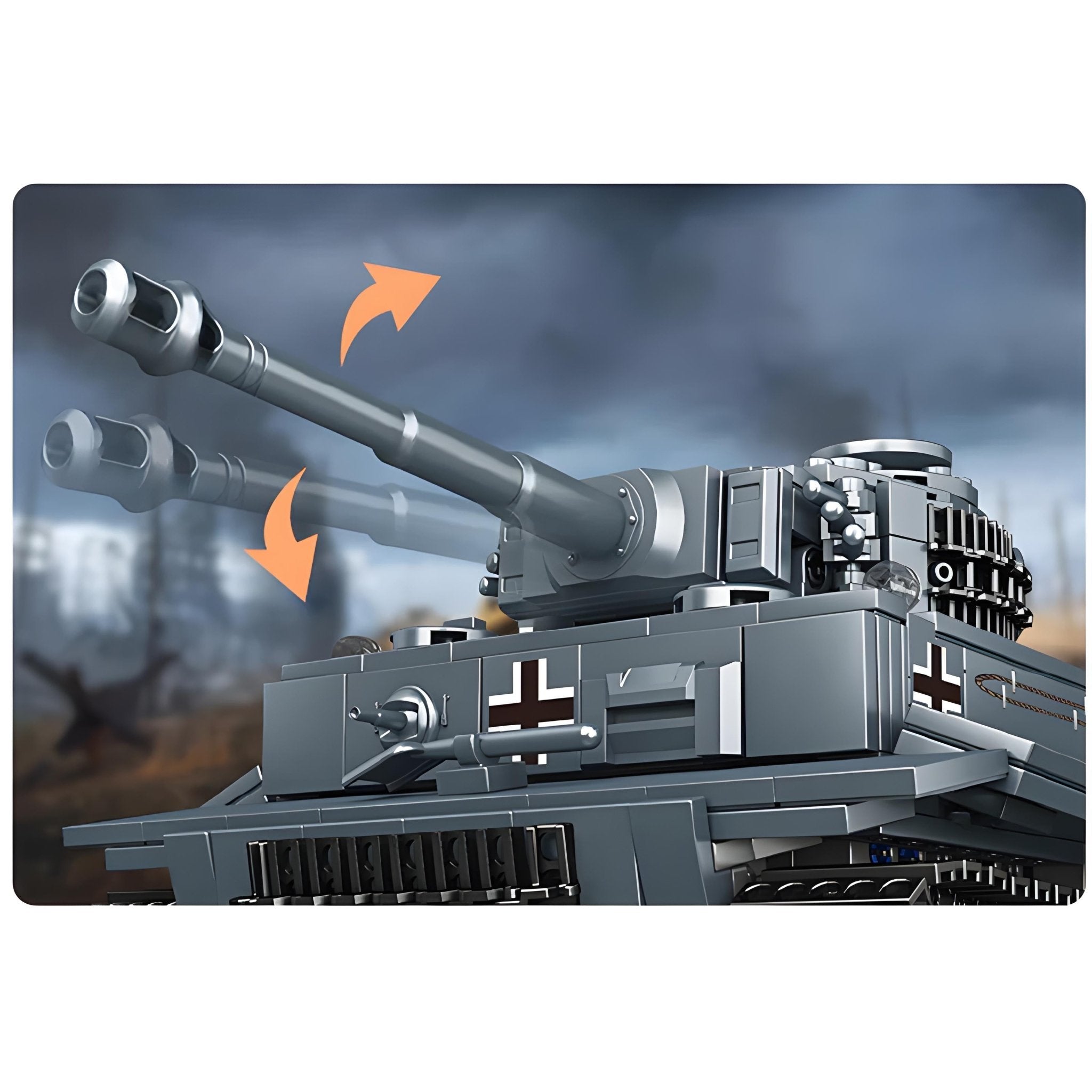 REMOTE CONTROLLED TIGER TANK | 802PCS - BRICKS LAB