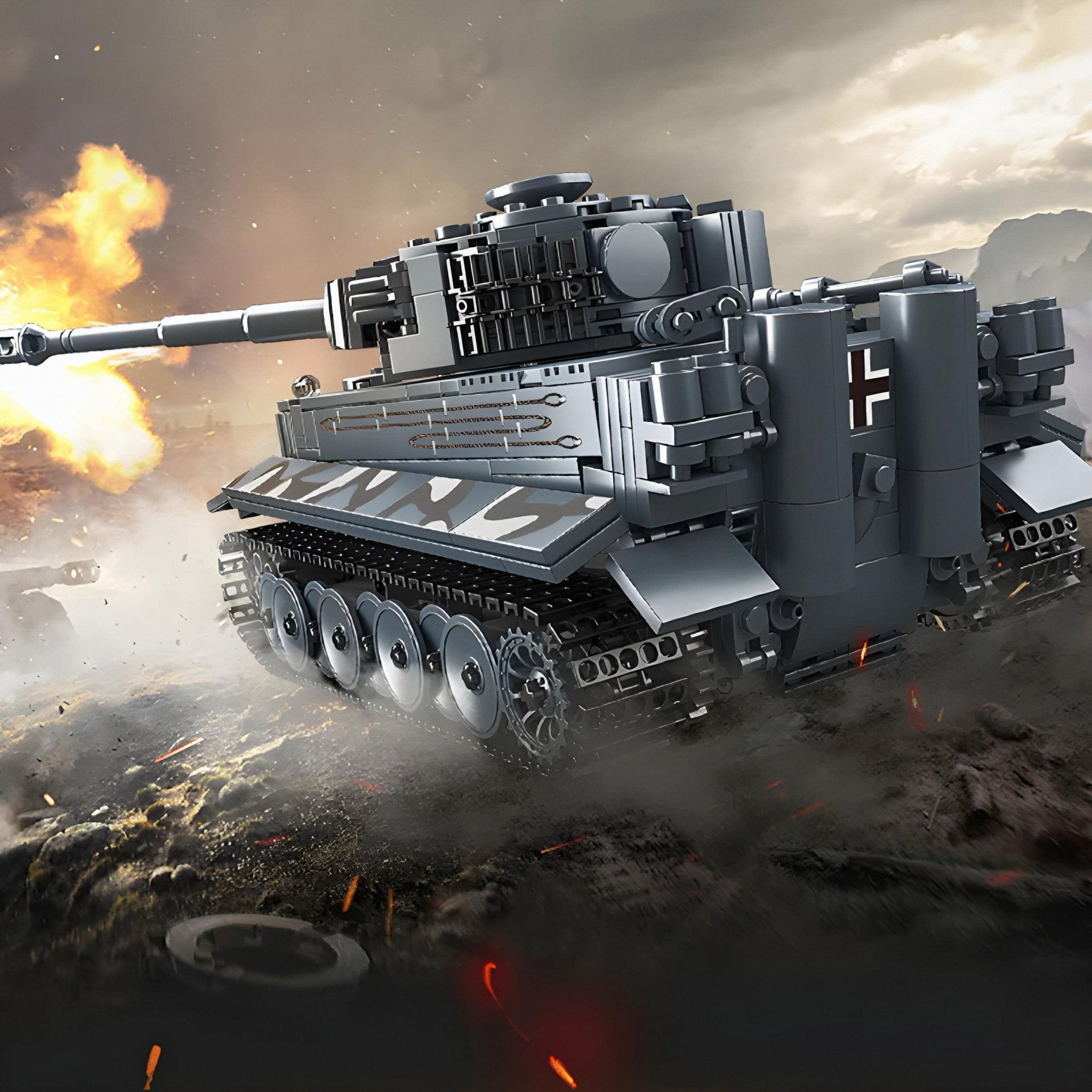 REMOTE CONTROLLED TIGER TANK | 802PCS - BRICKS LAB
